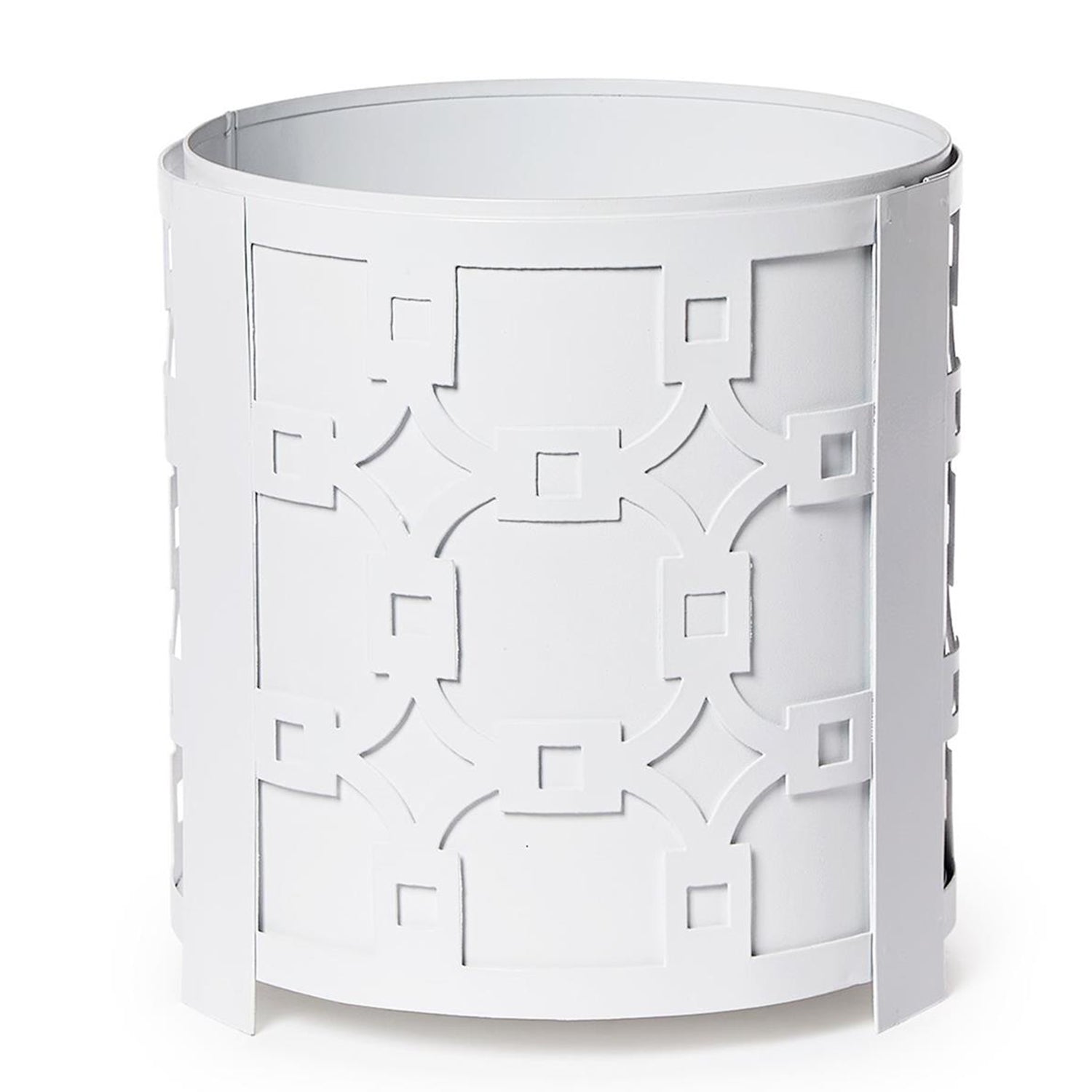 Laser Fretwork Round Metal Planter