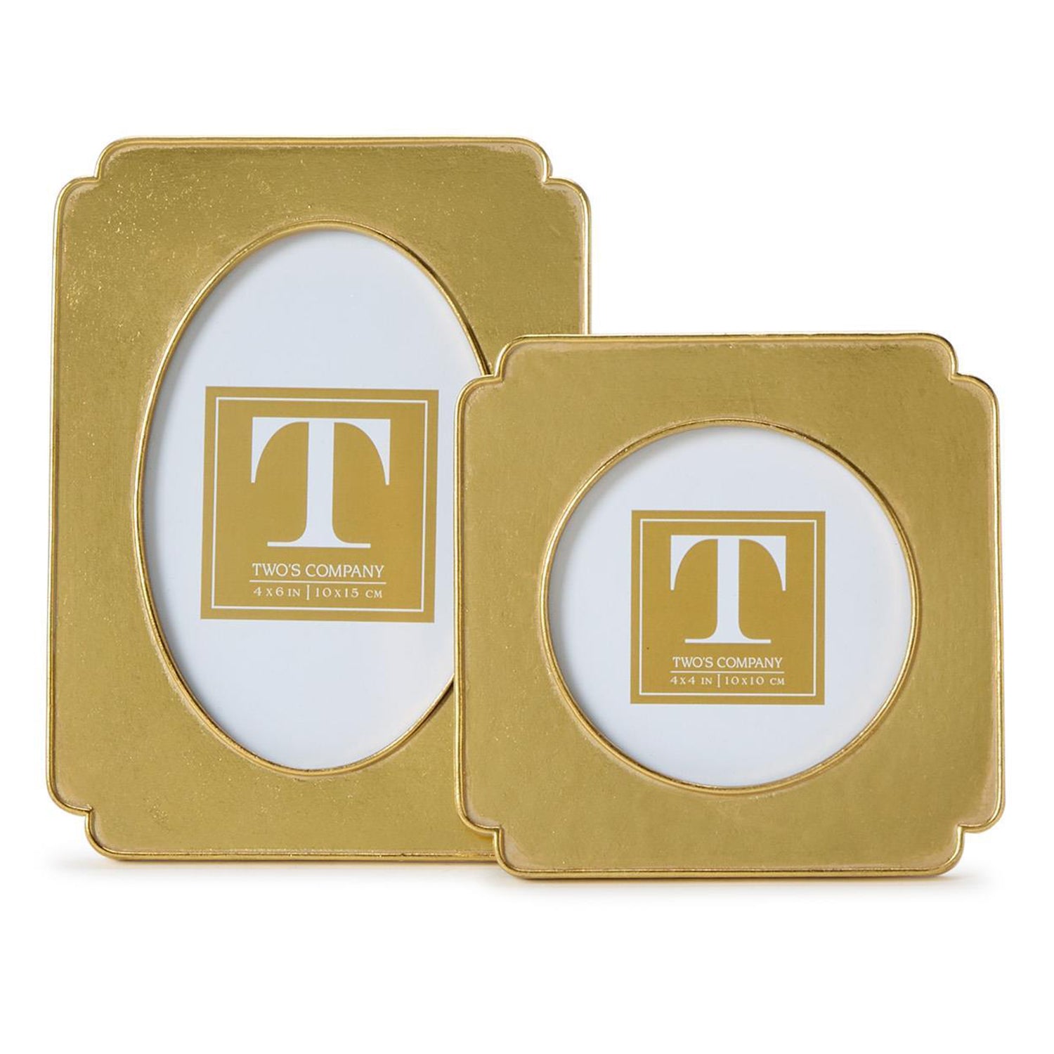 Gold Leaf Photo Frame Set of 2