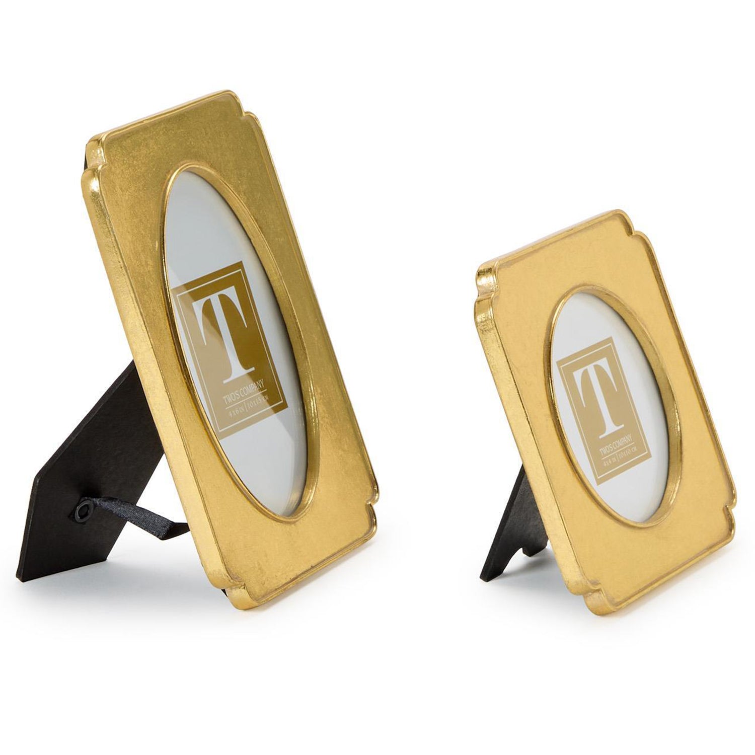 Gold Leaf Photo Frame Set of 2