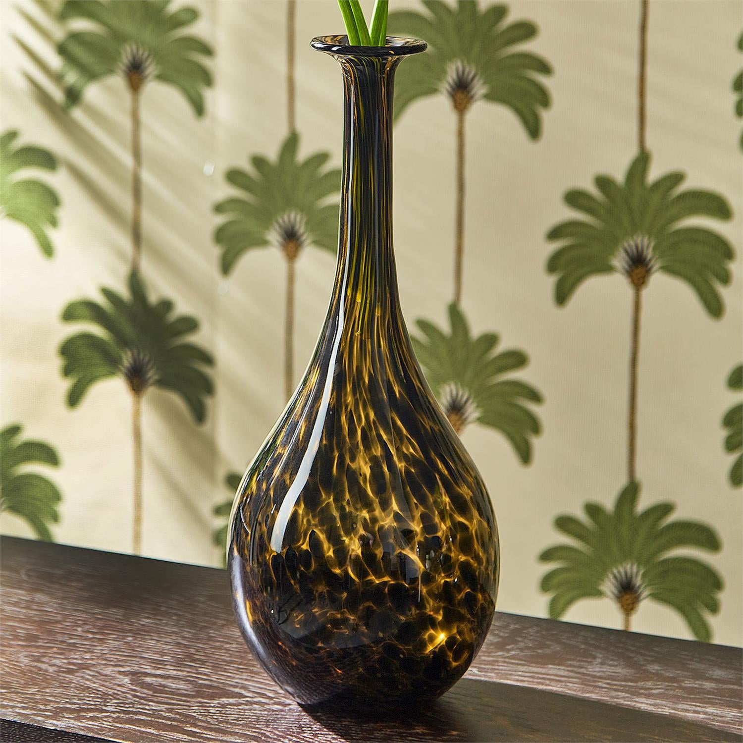 Large Long Neck Tortoise Print Vase