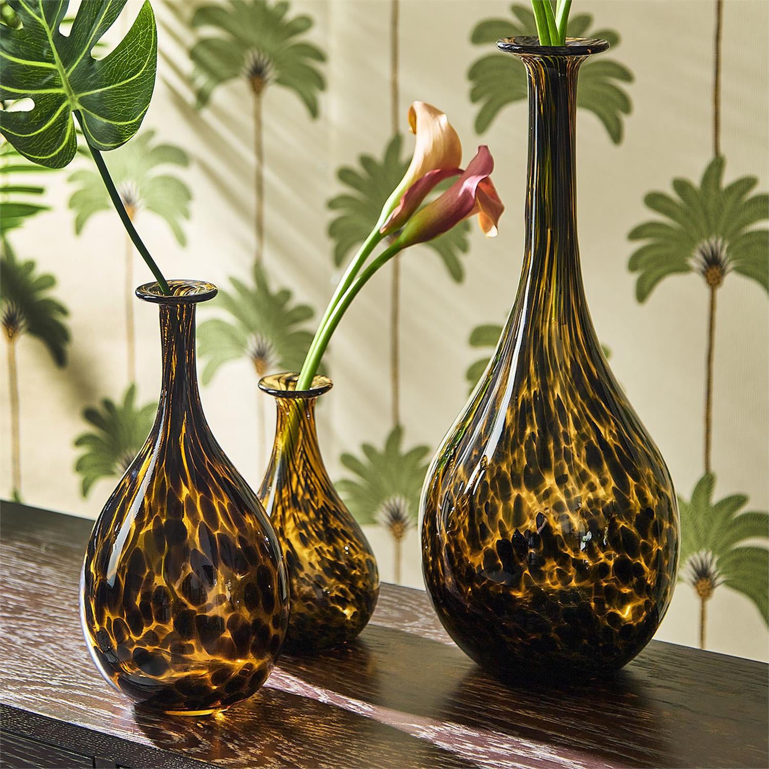 Large Long Neck Tortoise Print Vase