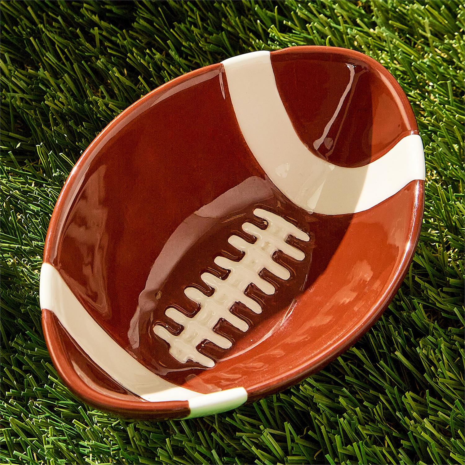 Football Tidbit Bowl Set of 3