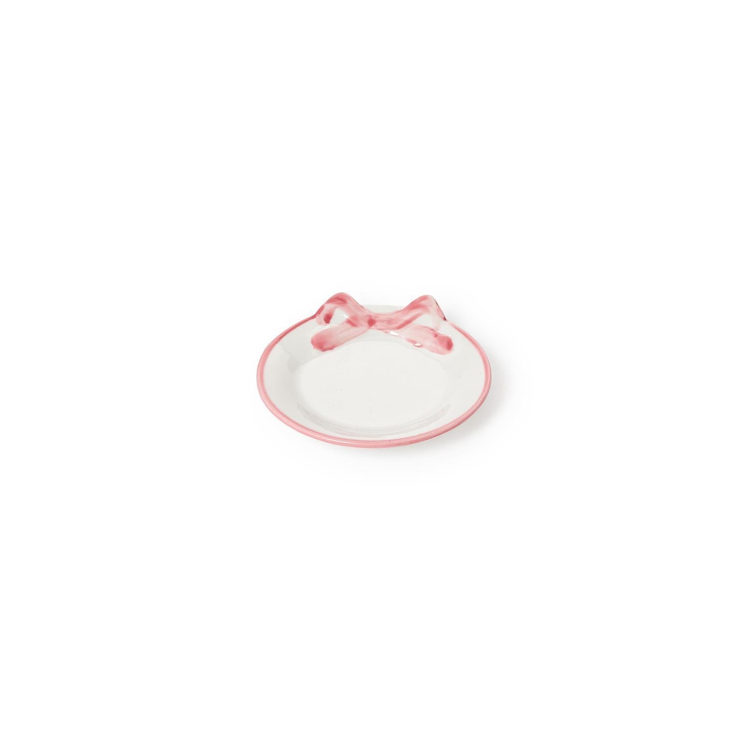 Pretty Bow Hand-Painted Tray Set of 3