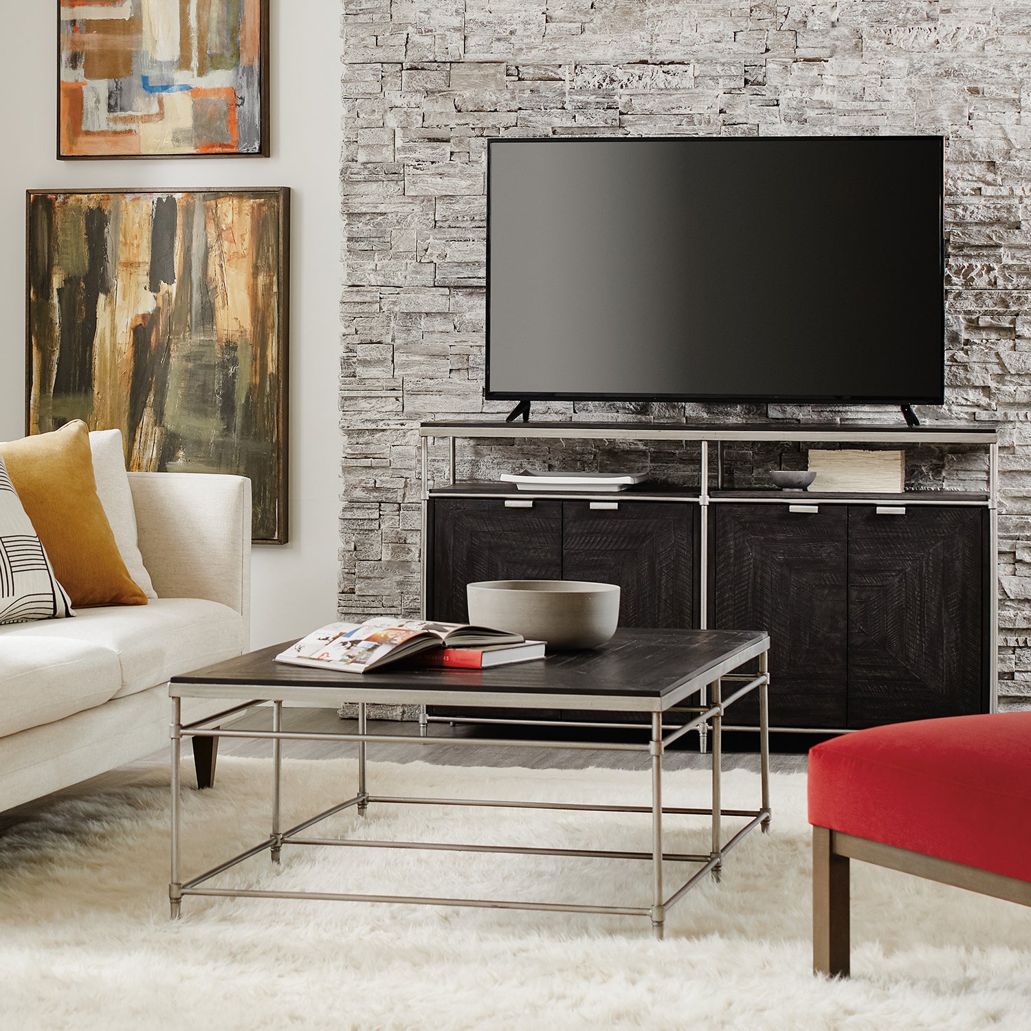 Hooker Furniture St. Armand Rectangular Cocktail Table