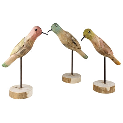 Parakeet Sculpture Set of 3