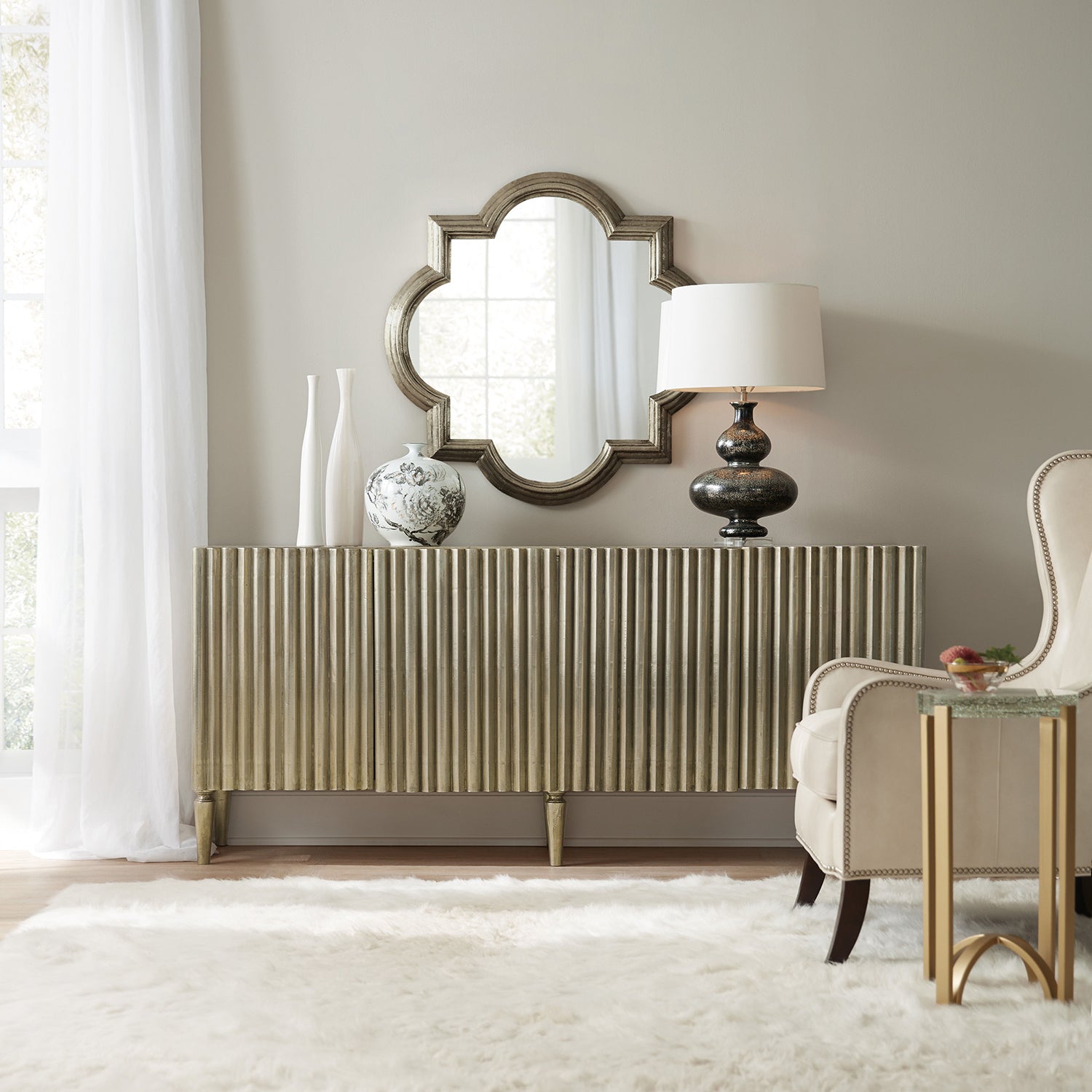 Hooker Furniture German Silver Console