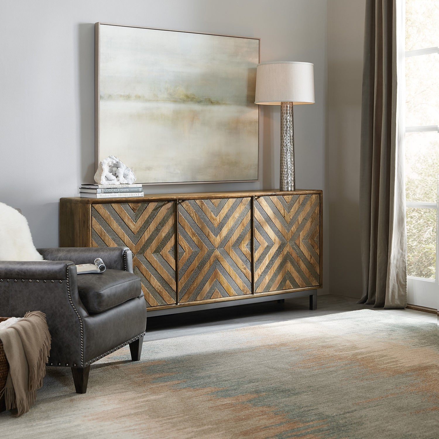 Hooker Furniture Serramonte 69in Entertainment Console