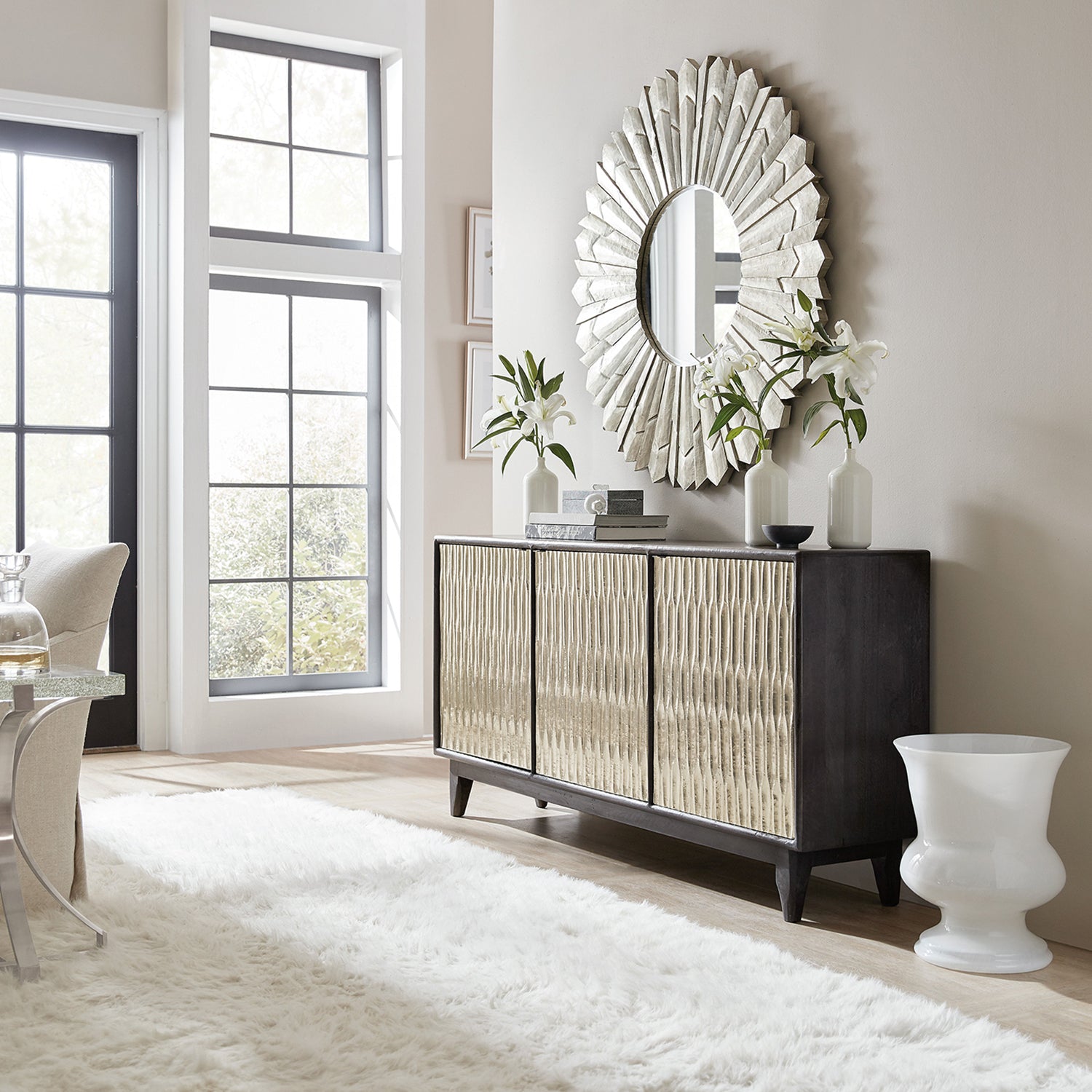 Hooker Furniture Shimmer Three-Door Credenza