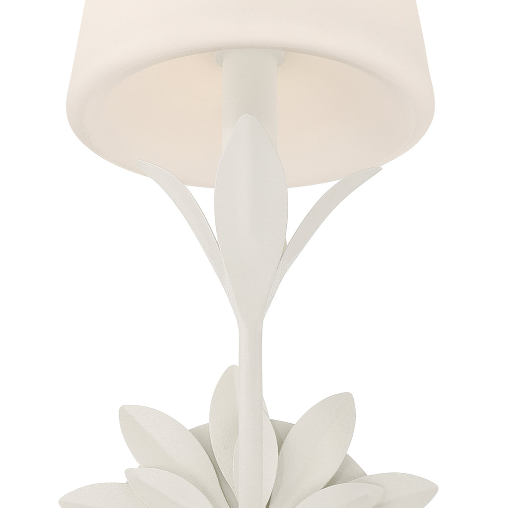 Crystorama Broche 3 Light Matte White Bathroom Vanity Light