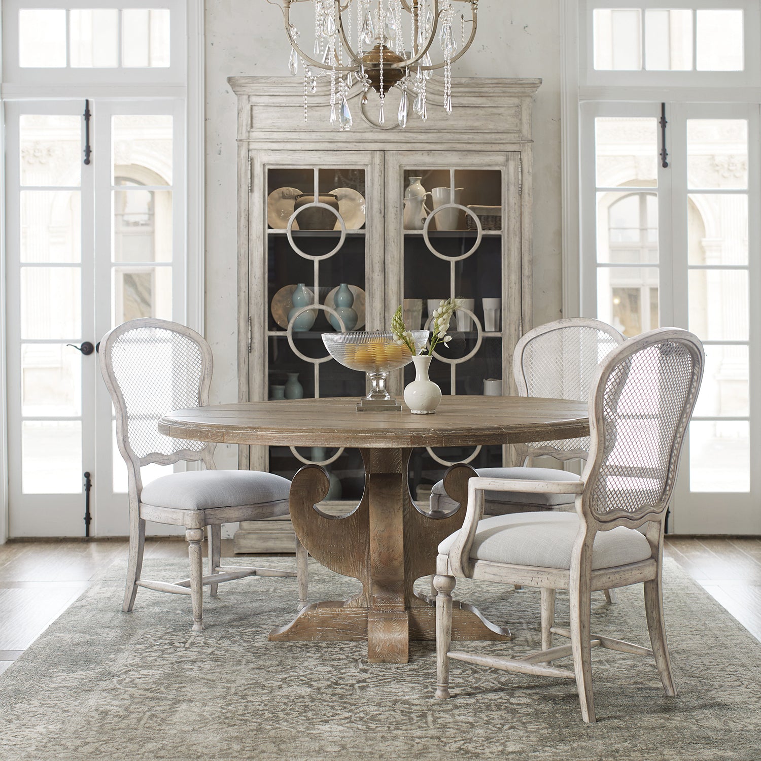 Hooker Furniture Boheme Gaston Metal Back Side Chair Set of 2