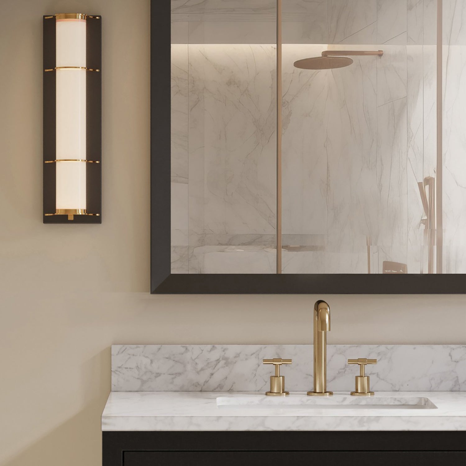 Currey & Co Blaine Bath Wall Sconce