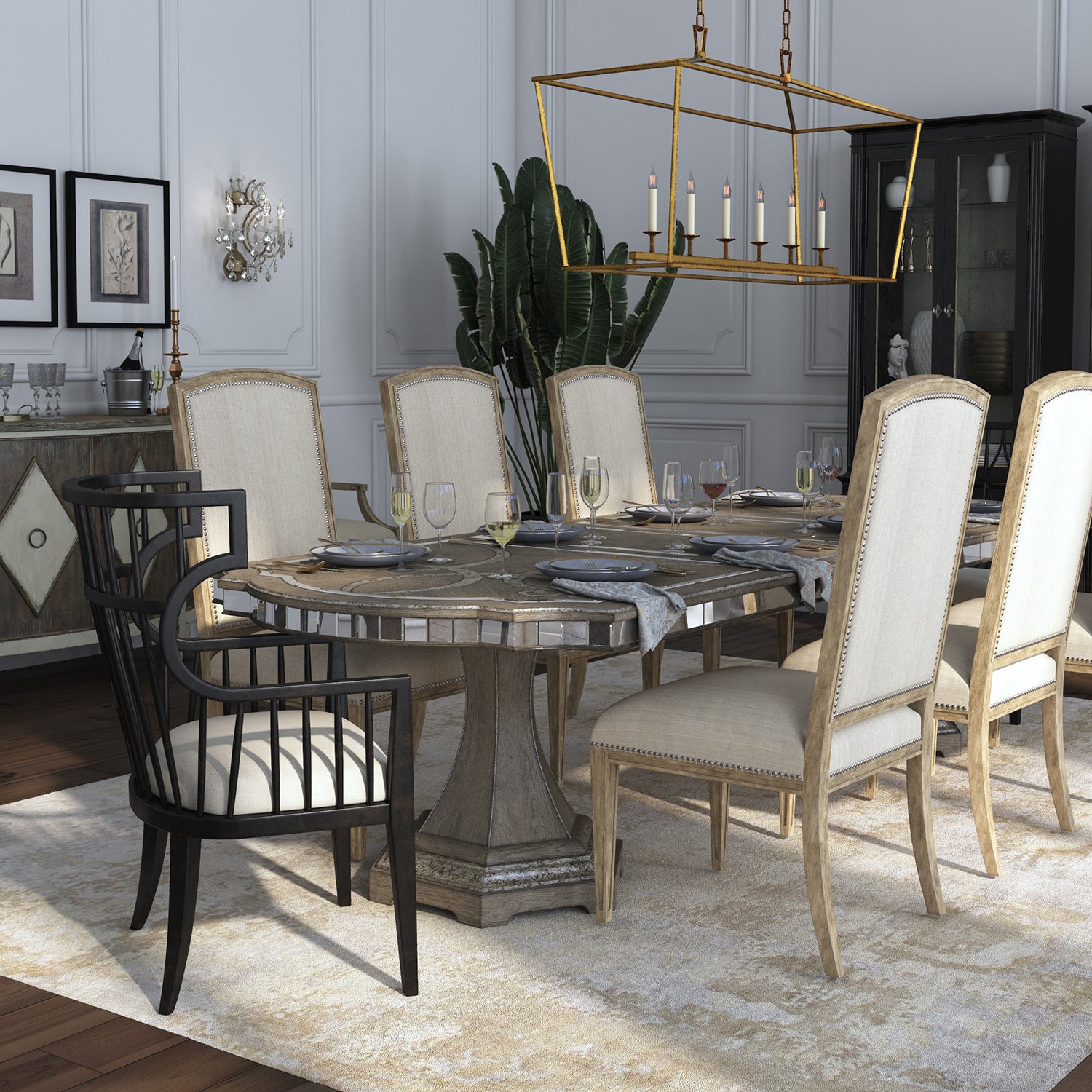 Hooker Furniture Sanctuary Couture Host Chair Set of 2