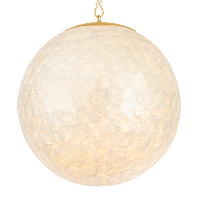 Hudson Valley Lighting Stamford Small Pendant in Vintage Gold Leaf, primary product view