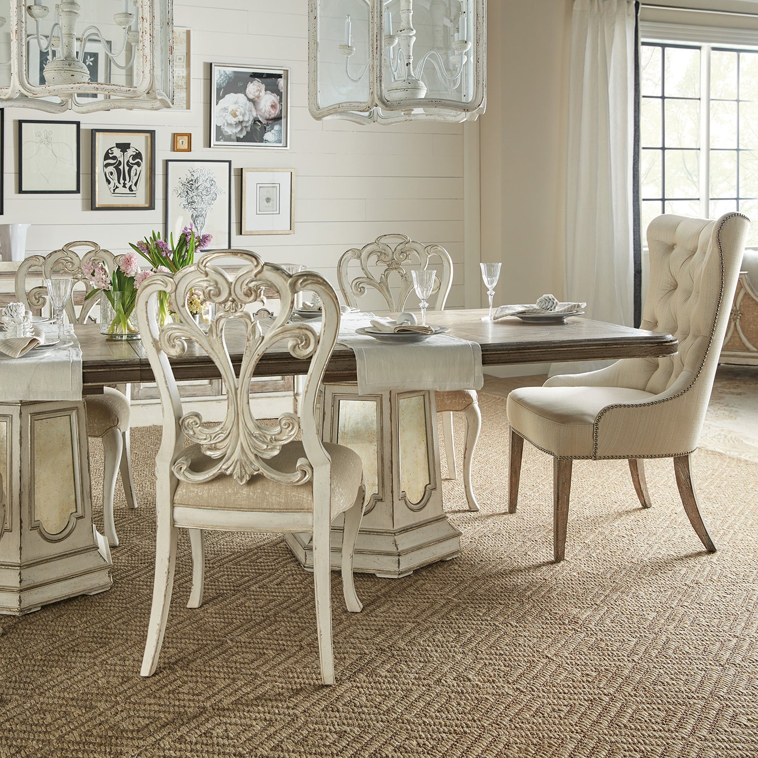 Hooker Furniture Sanctuary Hostesse Upholstered Chair Set of 2