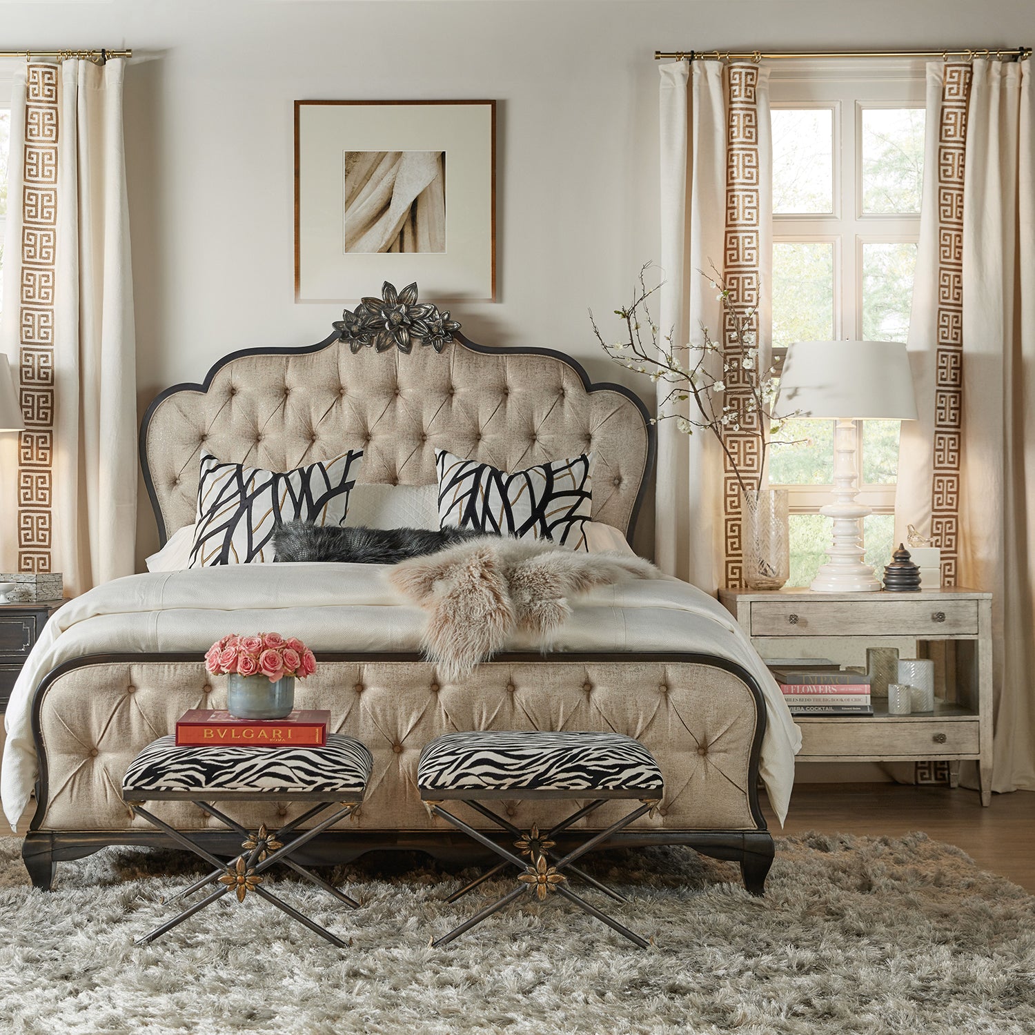 Hooker Furniture Sanctuary Gemme Two Drawer Nightstand