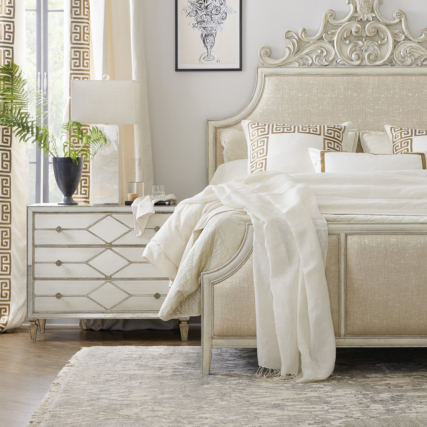 Hooker Furniture Sanctuary Queen of Diamonds Bachelorette Chest