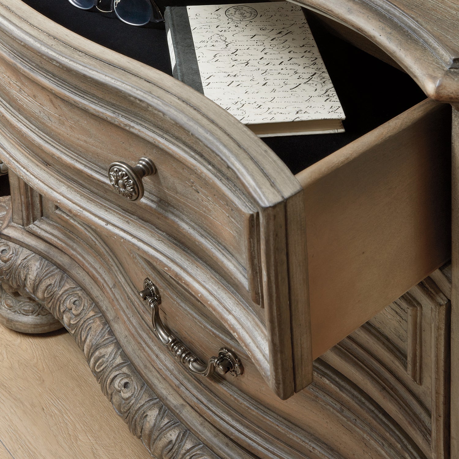 Hooker Furniture Castella Three Drawer Nightstand