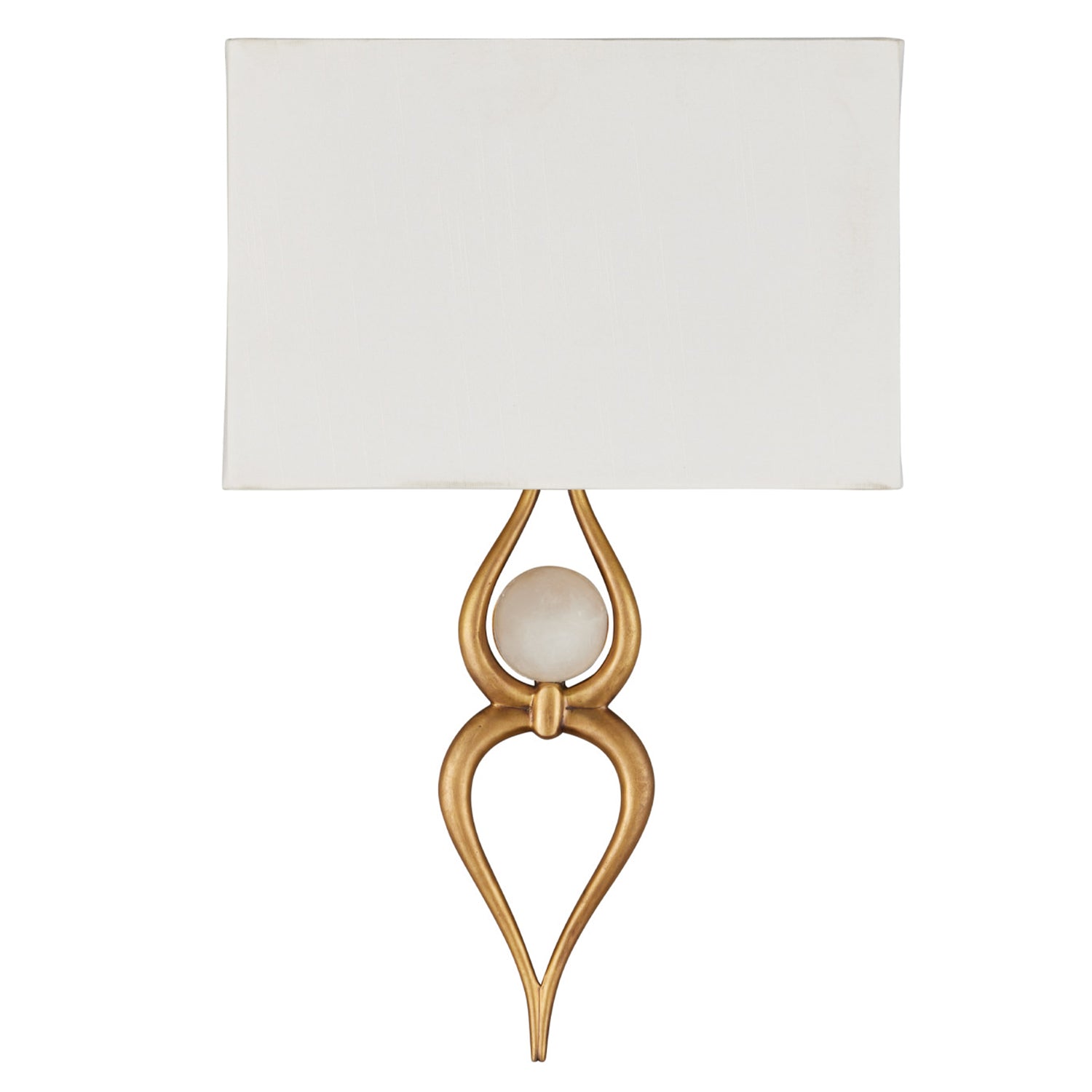 Currey & Co Omorfos Brass Wall Sconce