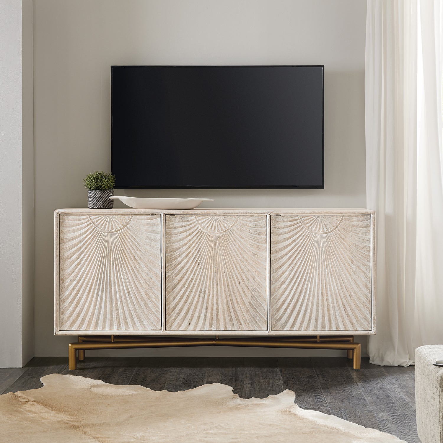 Hooker Furniture Neutral Entertainment Console