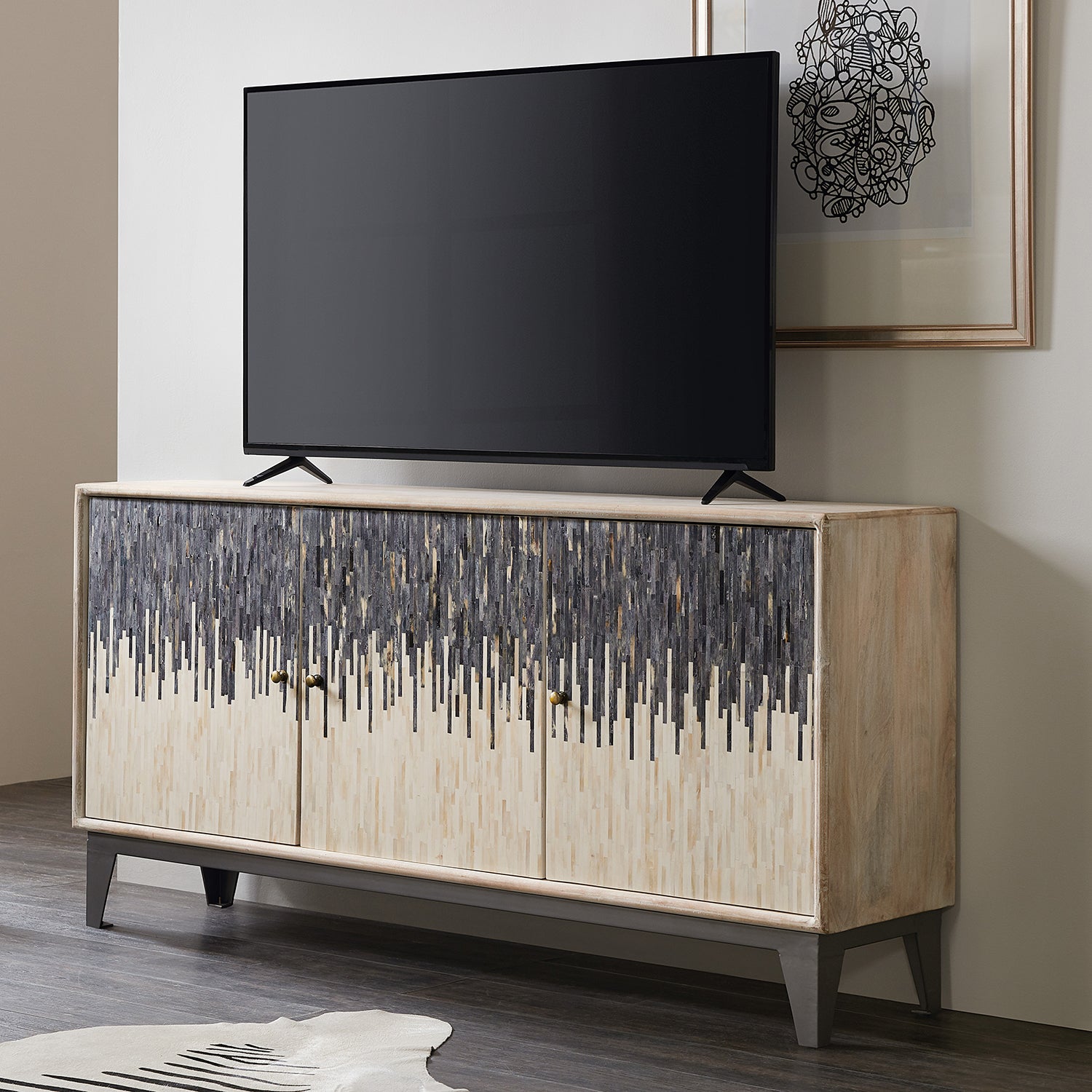 Hooker Furniture Three Door Console