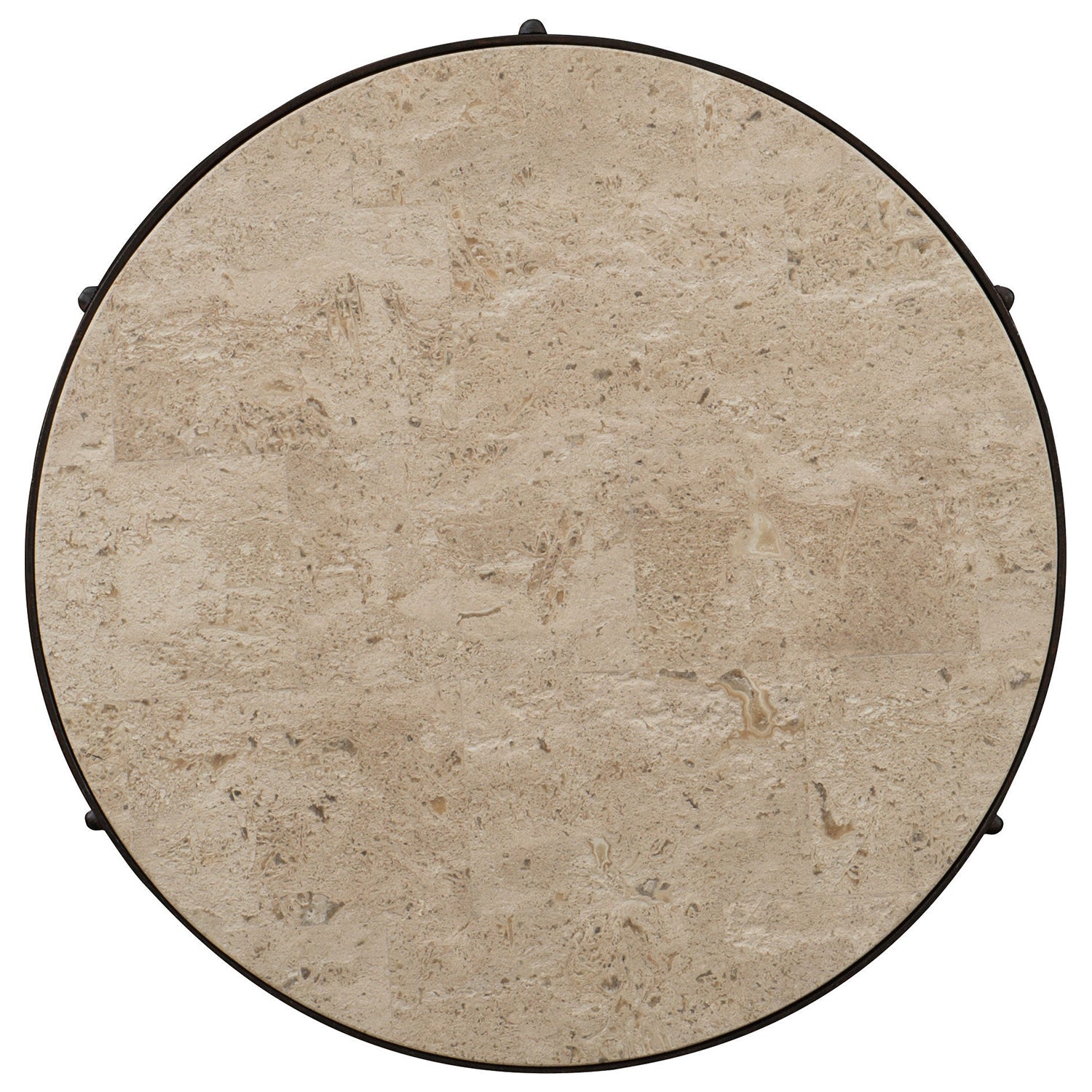 Hooker Furniture Luckenbach Metal and Stone End Table