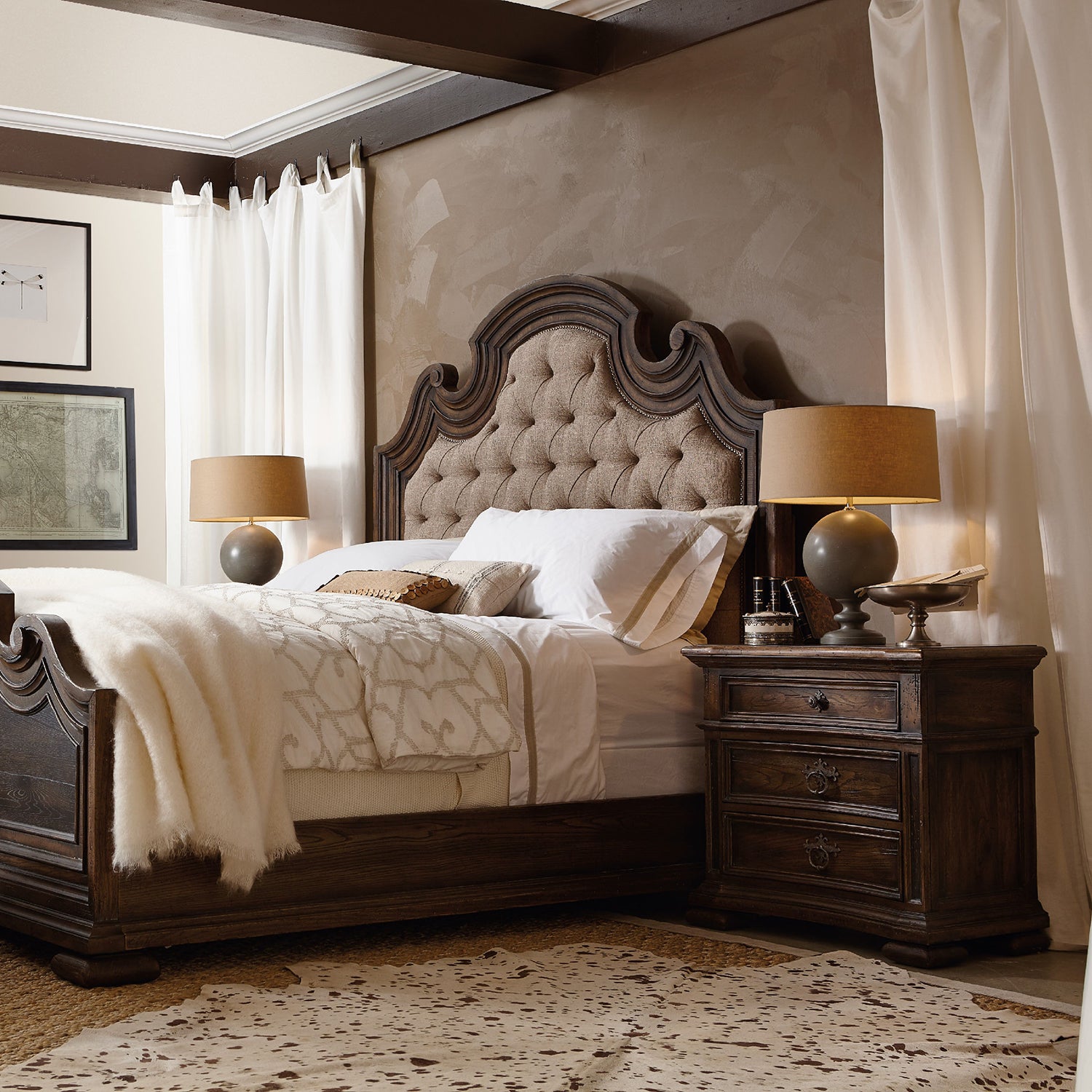 Hooker Furniture Elmendorf Three-Drawer Nightstand