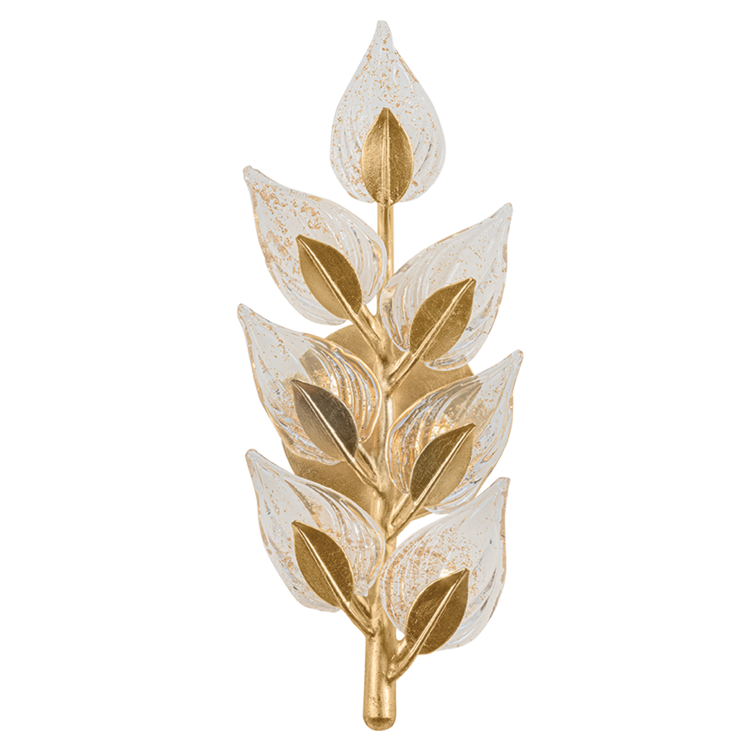 Corbett Lighting Ariadne Small Wall Sconce in Vintage Gold Leaf, primary product view