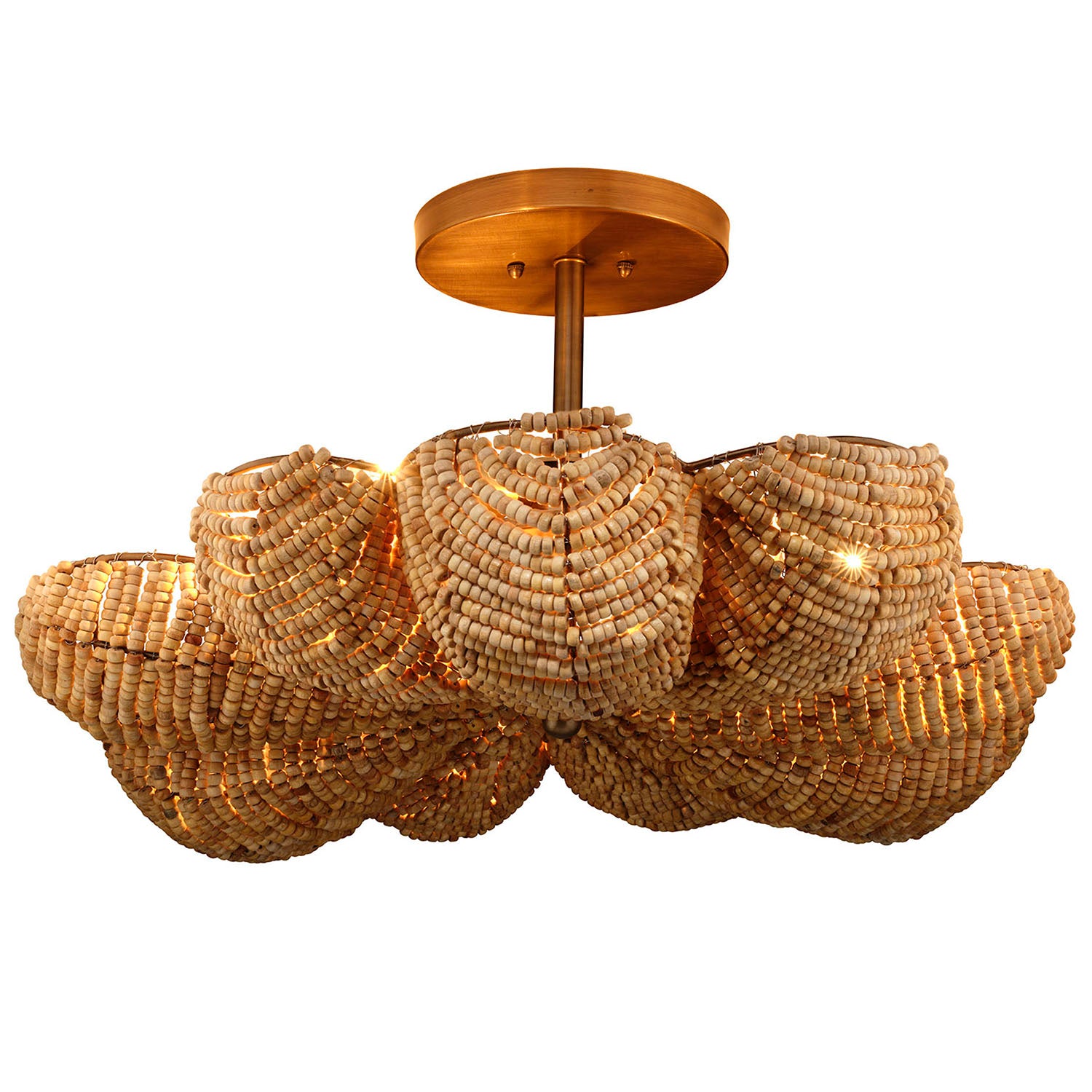 Jamie Young Anguilla Natural Semi-Flush Mount