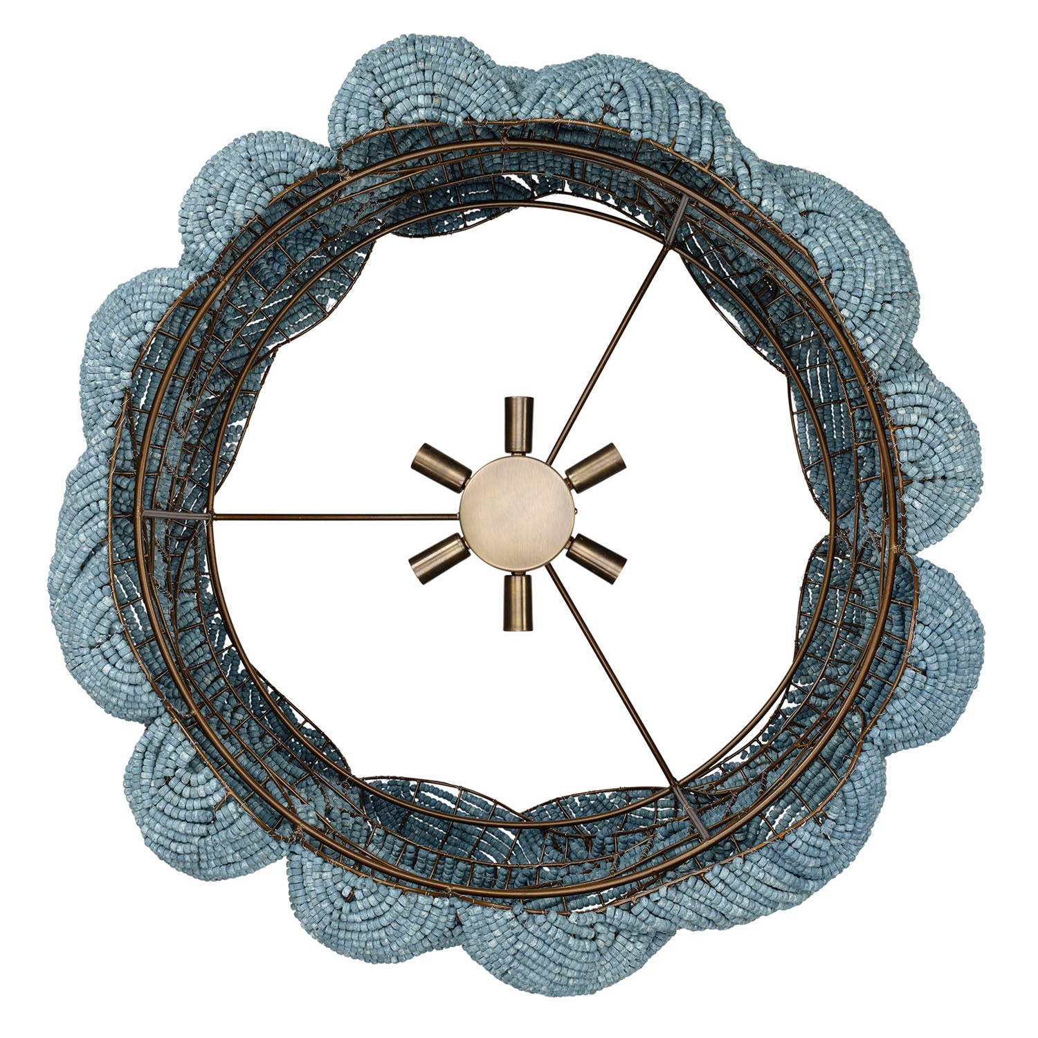 Jamie Young Anguilla Blue Large Chandelier