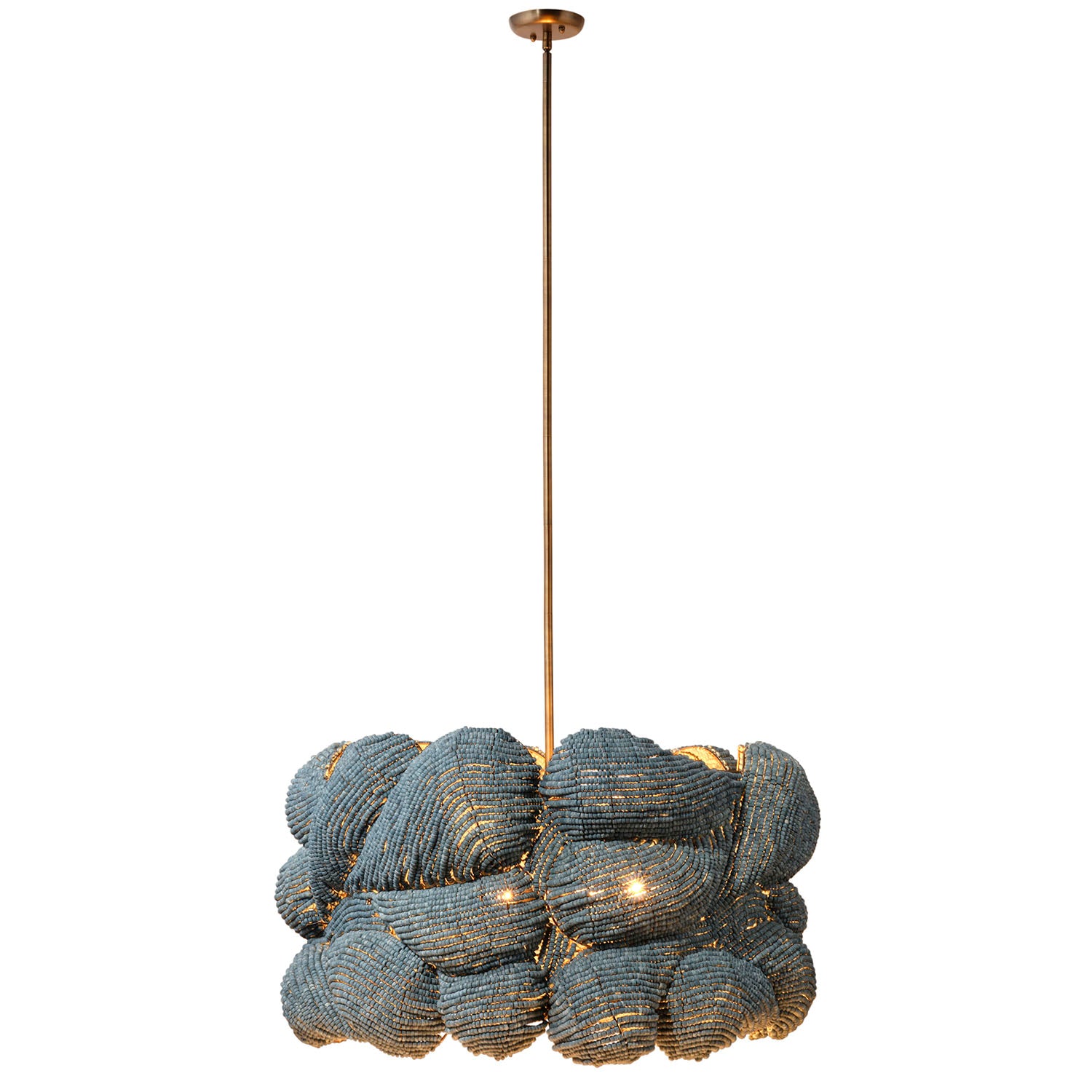 Jamie Young Anguilla Blue Large Chandelier