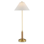 Currey & Co Ippolito Brass Console Lamp