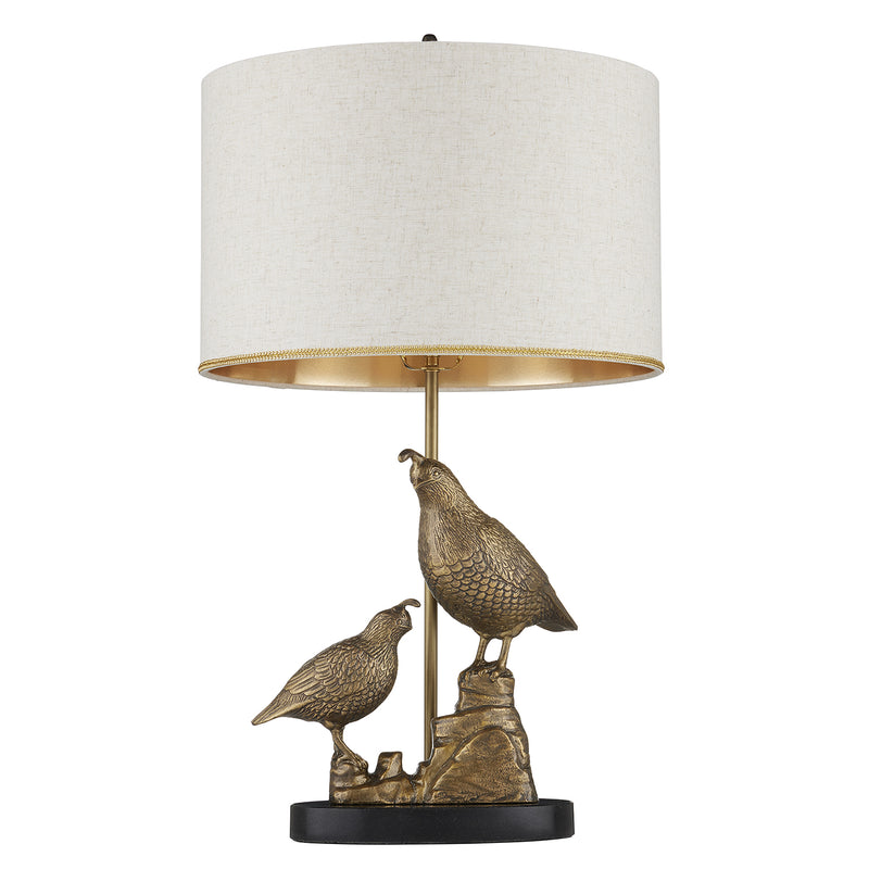Currey & Co Codorniz Brass Table Lamp