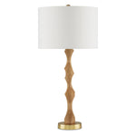 Currey & Co Sunbird Wood Table Lamp