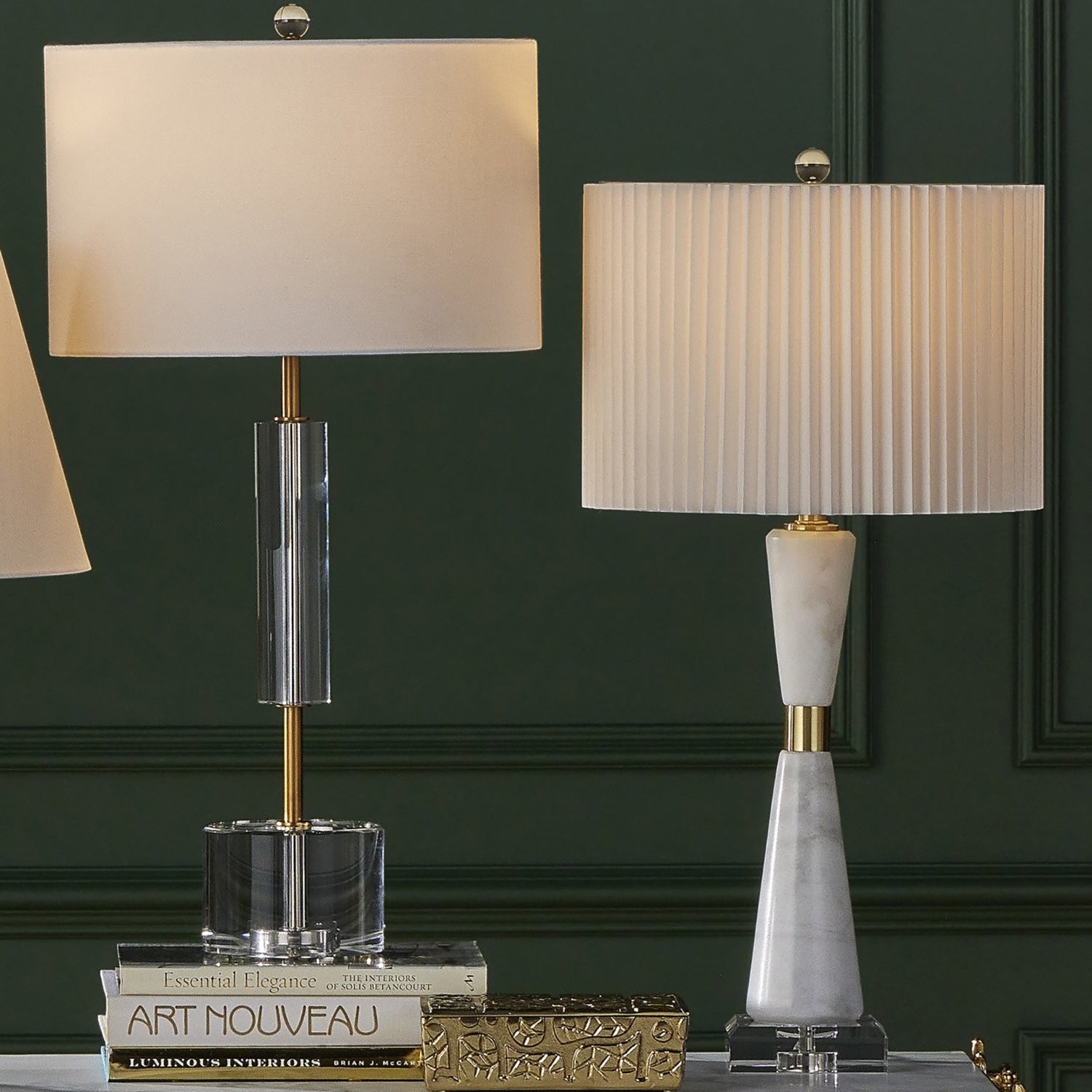 Currey & Co Edelmar Crystal Table Lamp