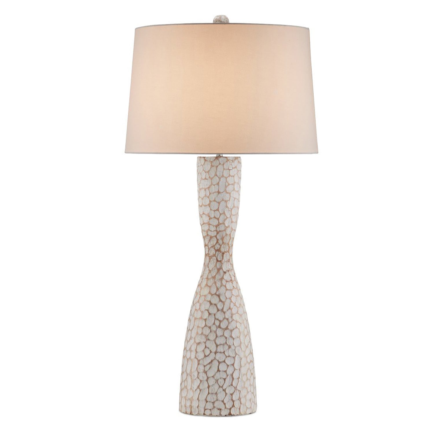 Currey & Co Edwell Whitewash Table Lamp