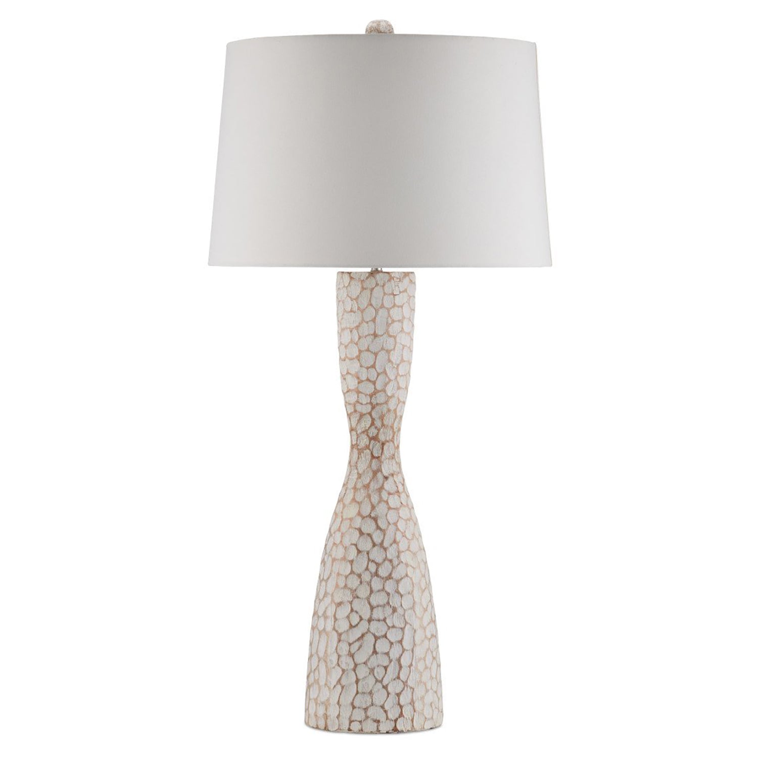 Currey & Co Edwell Whitewash Table Lamp