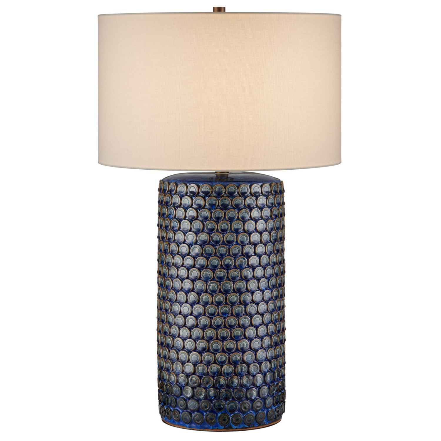 Currey & Co Lunares Blue Table Lamp