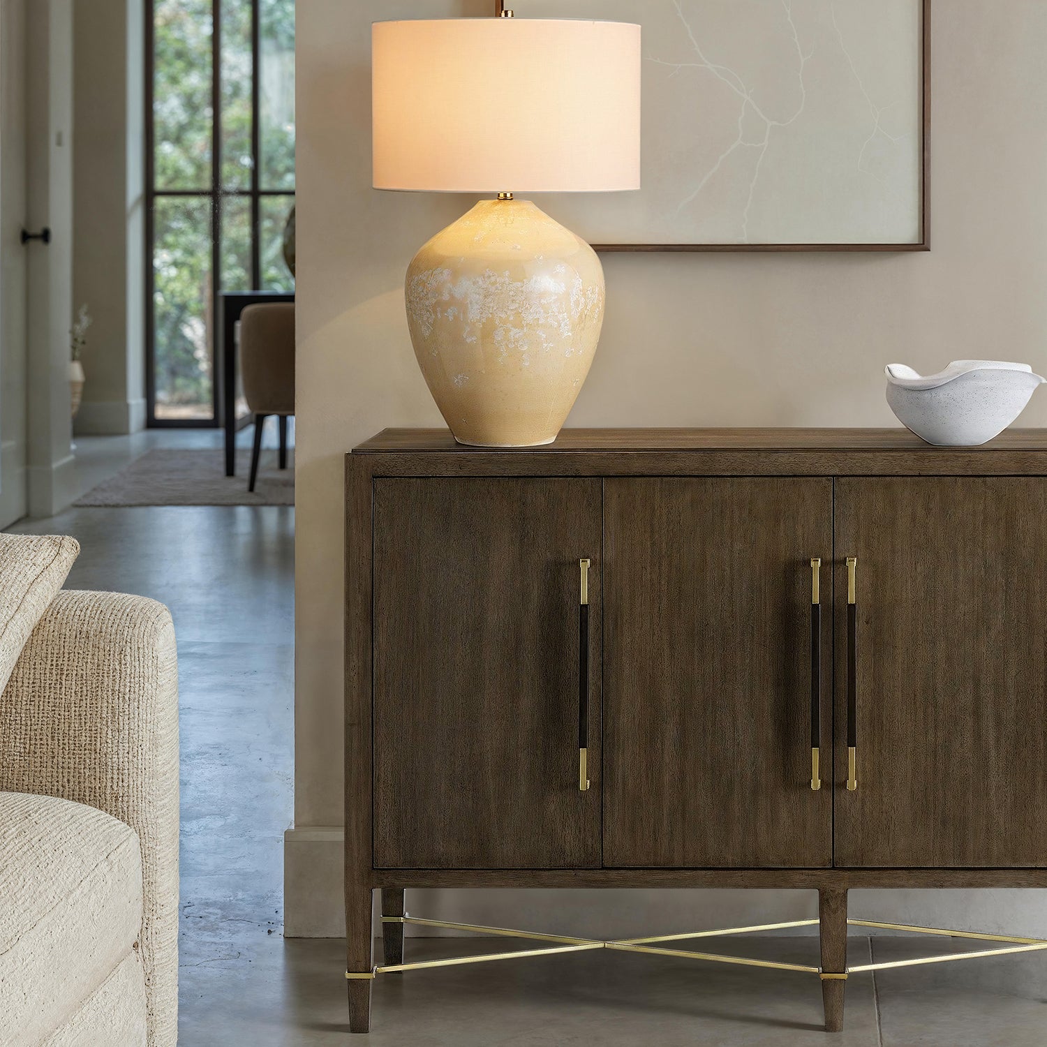Currey & Co Eiderdown Table Lamp