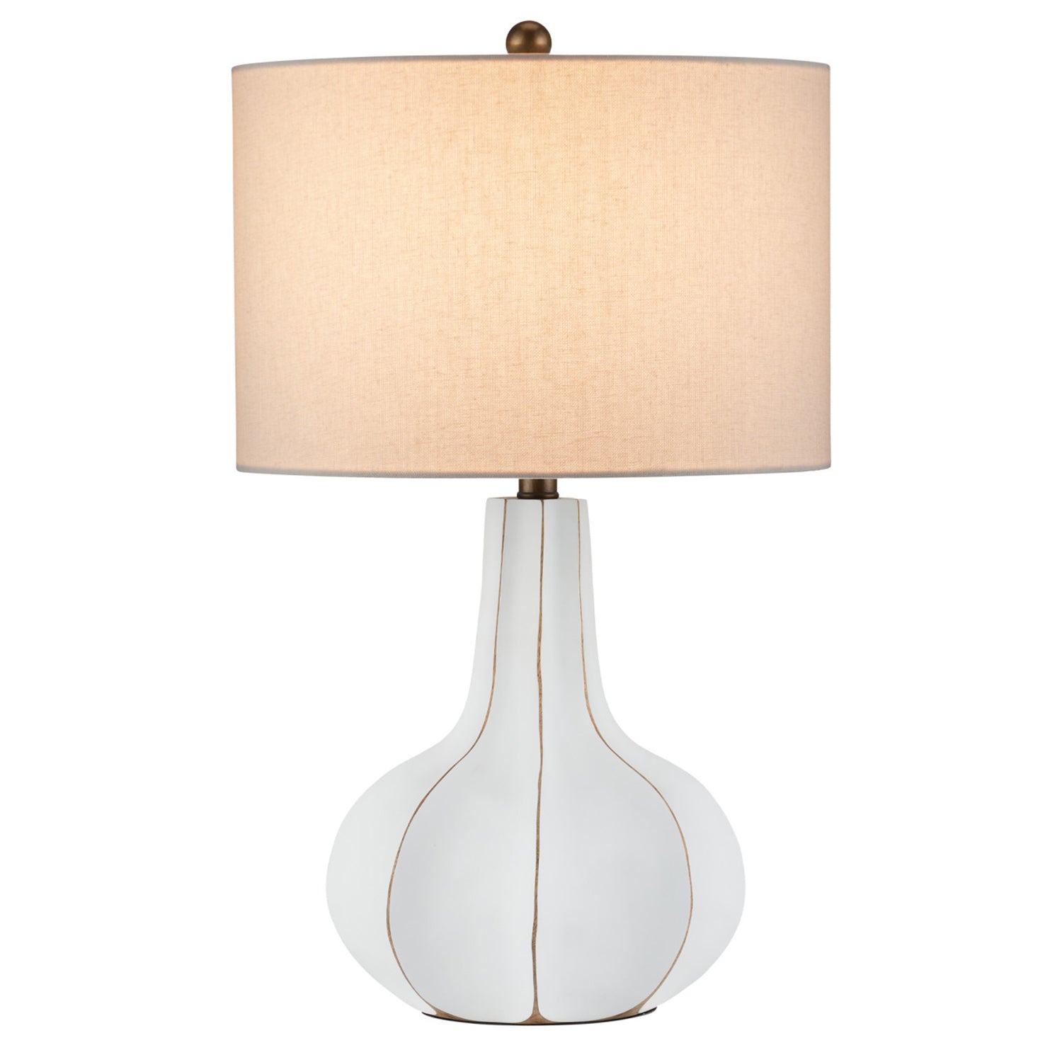 Currey & Co Bonbori White Table Lamp