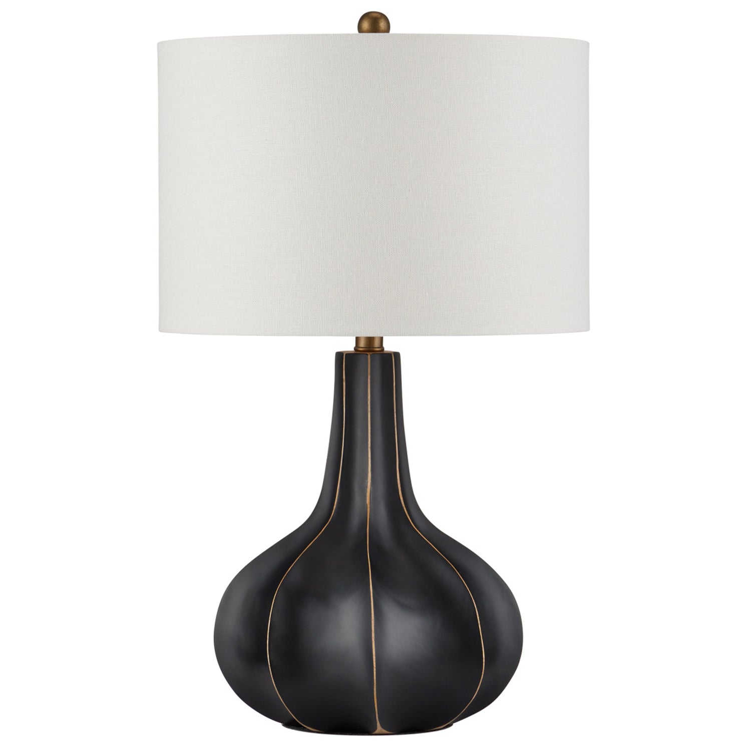 Currey & Co Bonbori Black Table Lamp