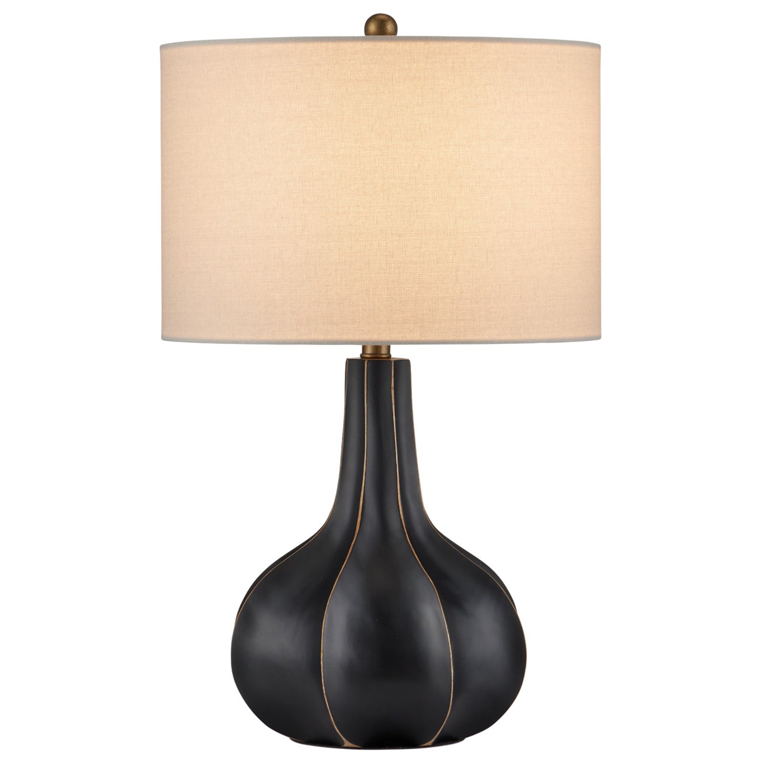 Currey & Co Bonbori Black Table Lamp