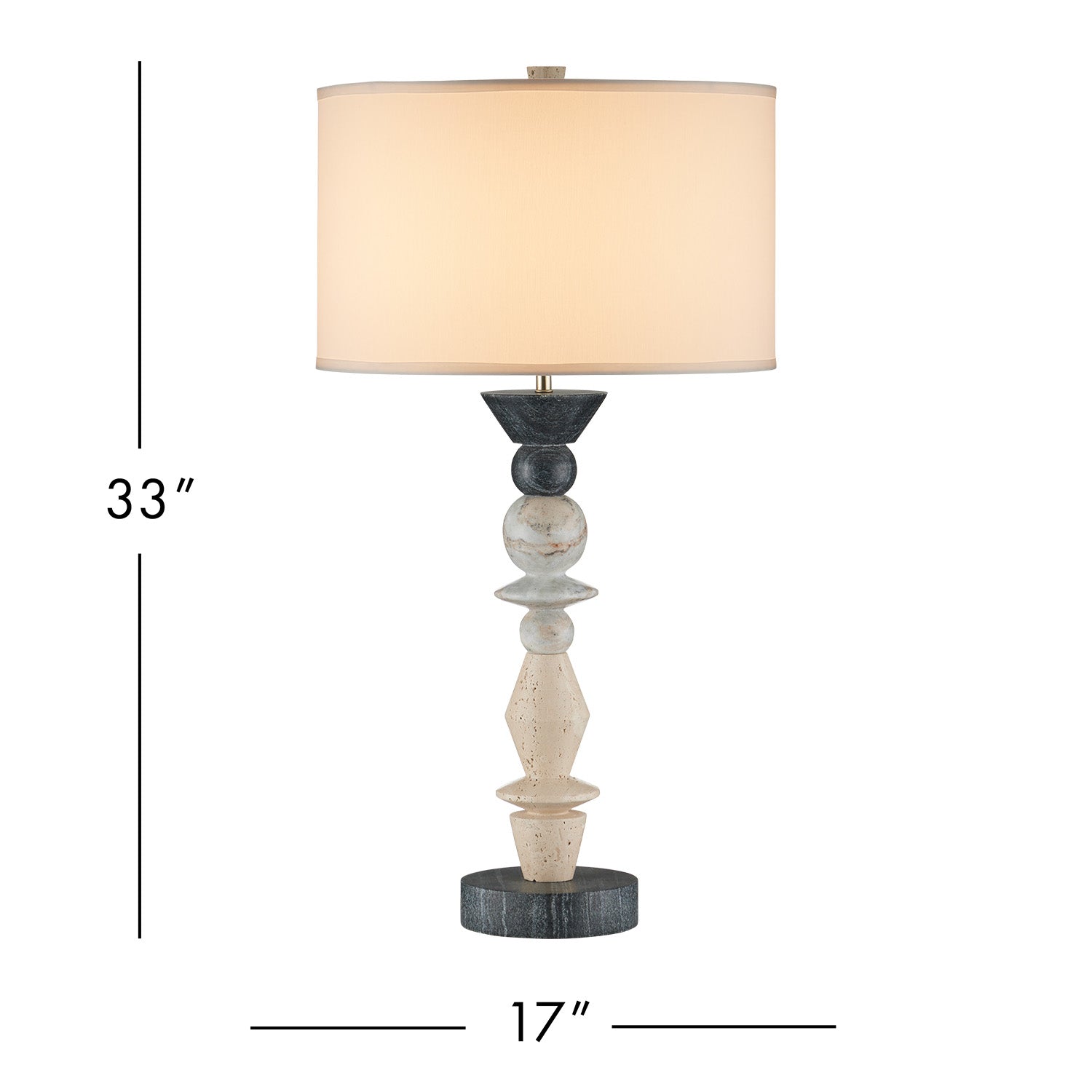 Currey & Co Cairn Table Lamp