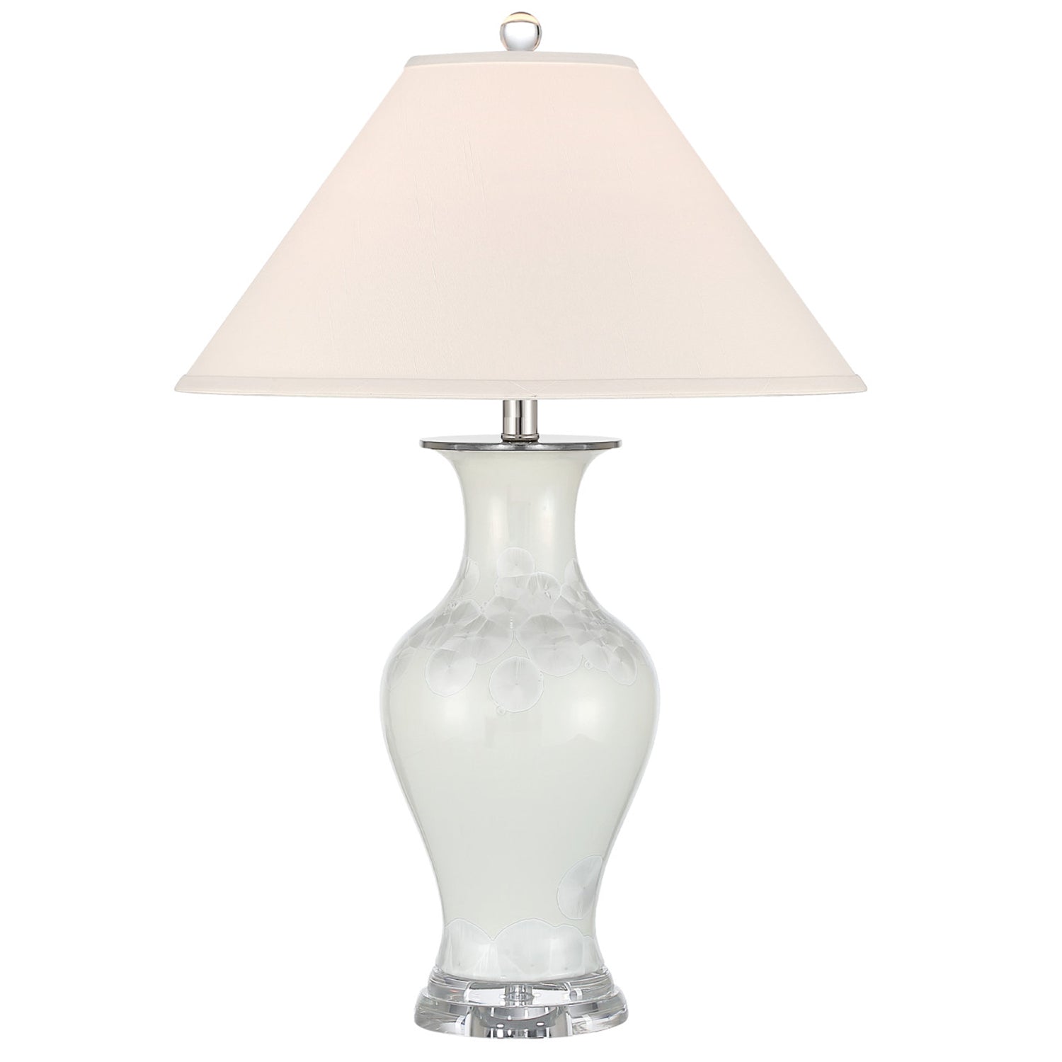Currey & Co Crystalline White Table Lamp