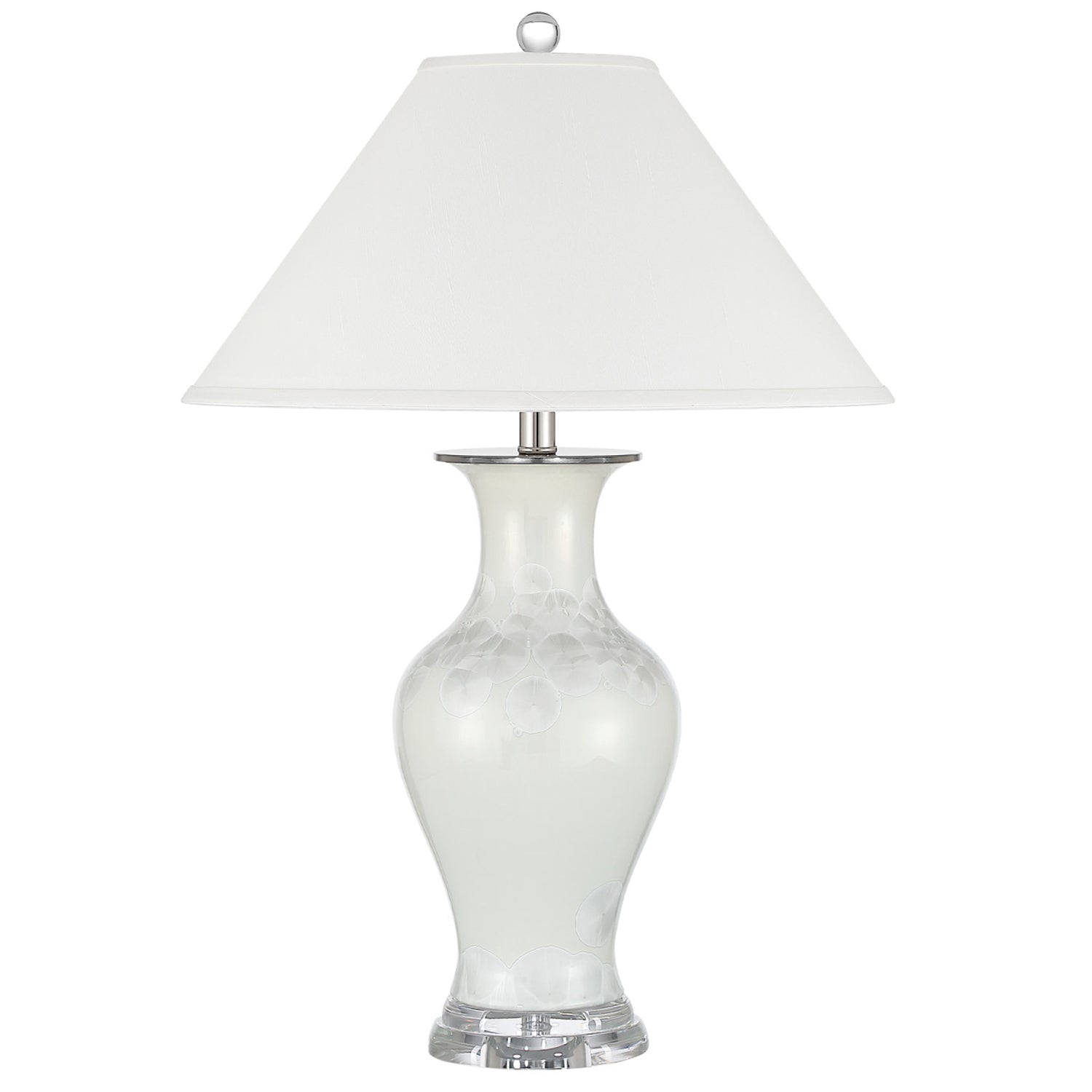 Currey & Co Crystalline White Table Lamp