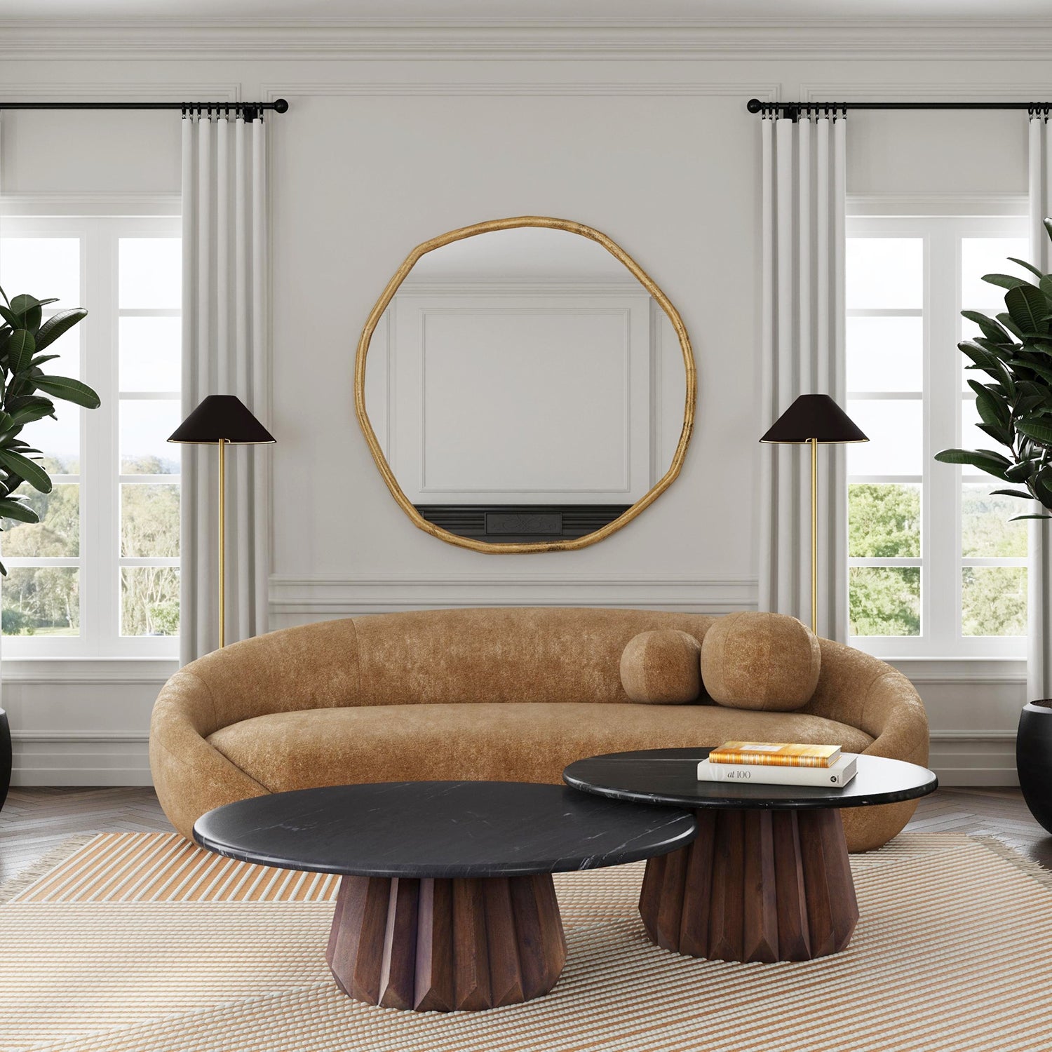 Bassett Mirror Jennings Nesting Large Cocktail Table