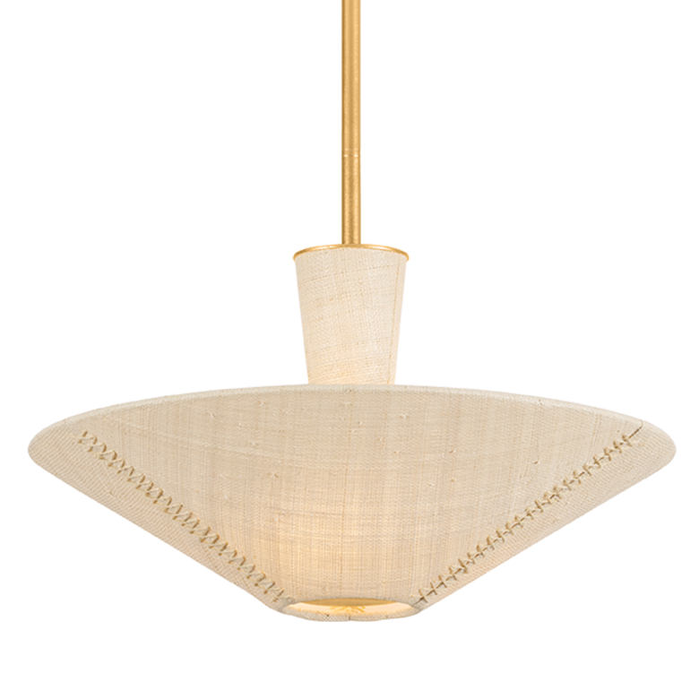 Hudson Valley Lighting Salisbury Mills Pendant in Gold Leaf, primary product view