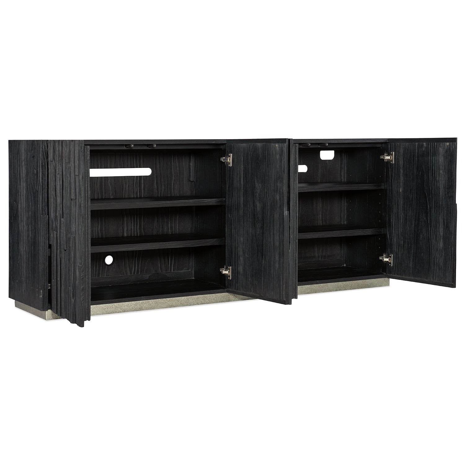 Hooker Furniture Chapman Shou Sugi Ban Entertainment Console