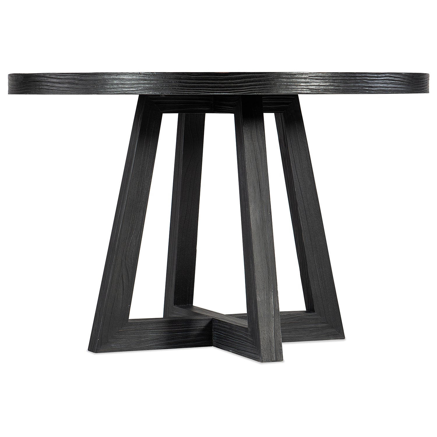Hooker Furniture Chapman Shou Sugi Ban Petite Round Dining Table