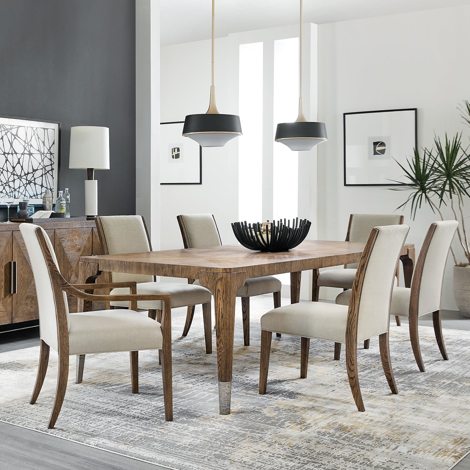 Hooker Furniture Chapman Upholstered Arm Chair Set of 2