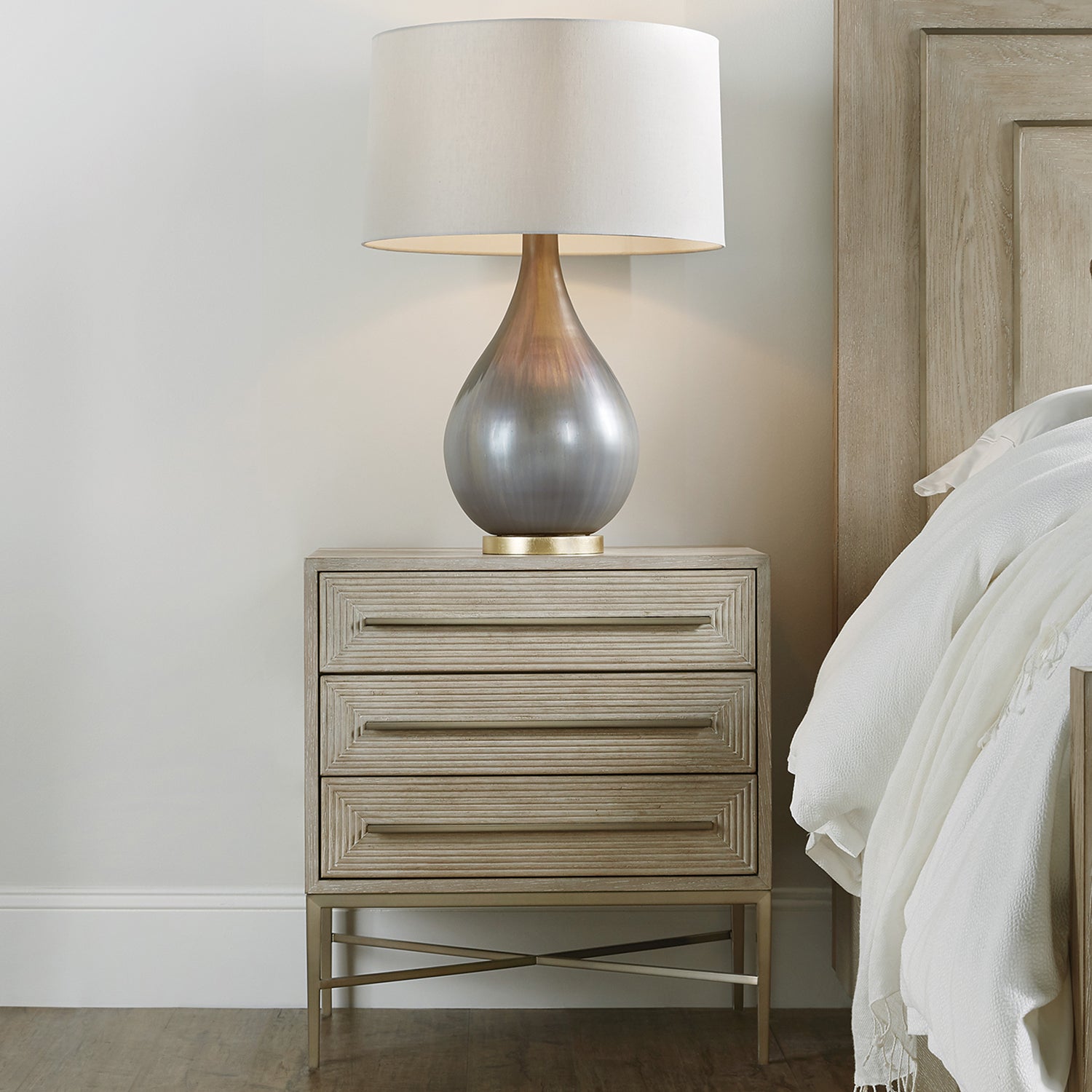 Hooker Furniture Cascade Three-Drawer Nightstand